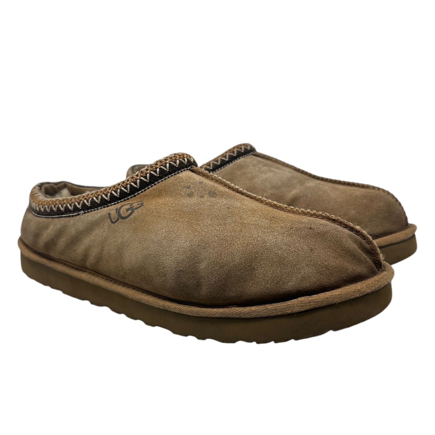 UGG Australia 5950 Tasman Size US 15 Suede Clogs Mens Slippers Chestnut