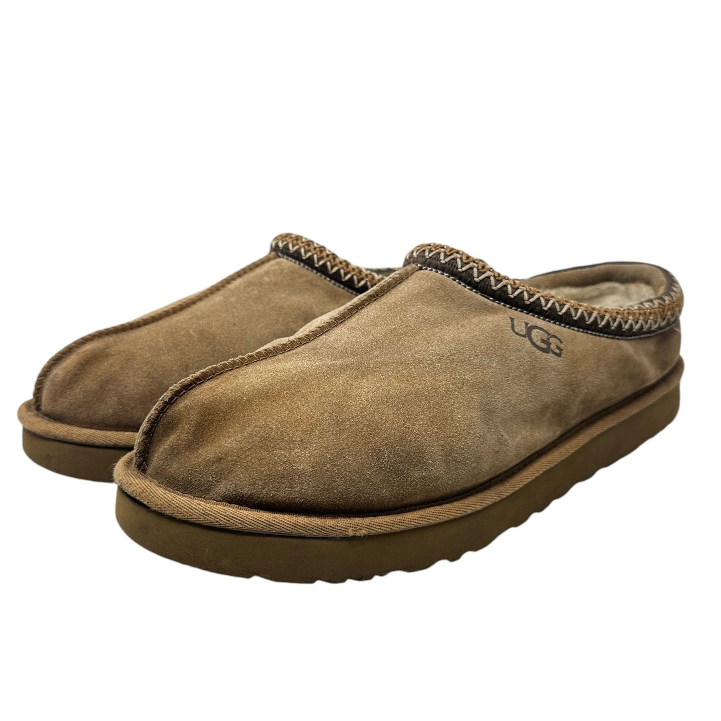 UGG Australia 5950 Tasman Size US 15 Suede Clogs Mens Slippers Chestnut