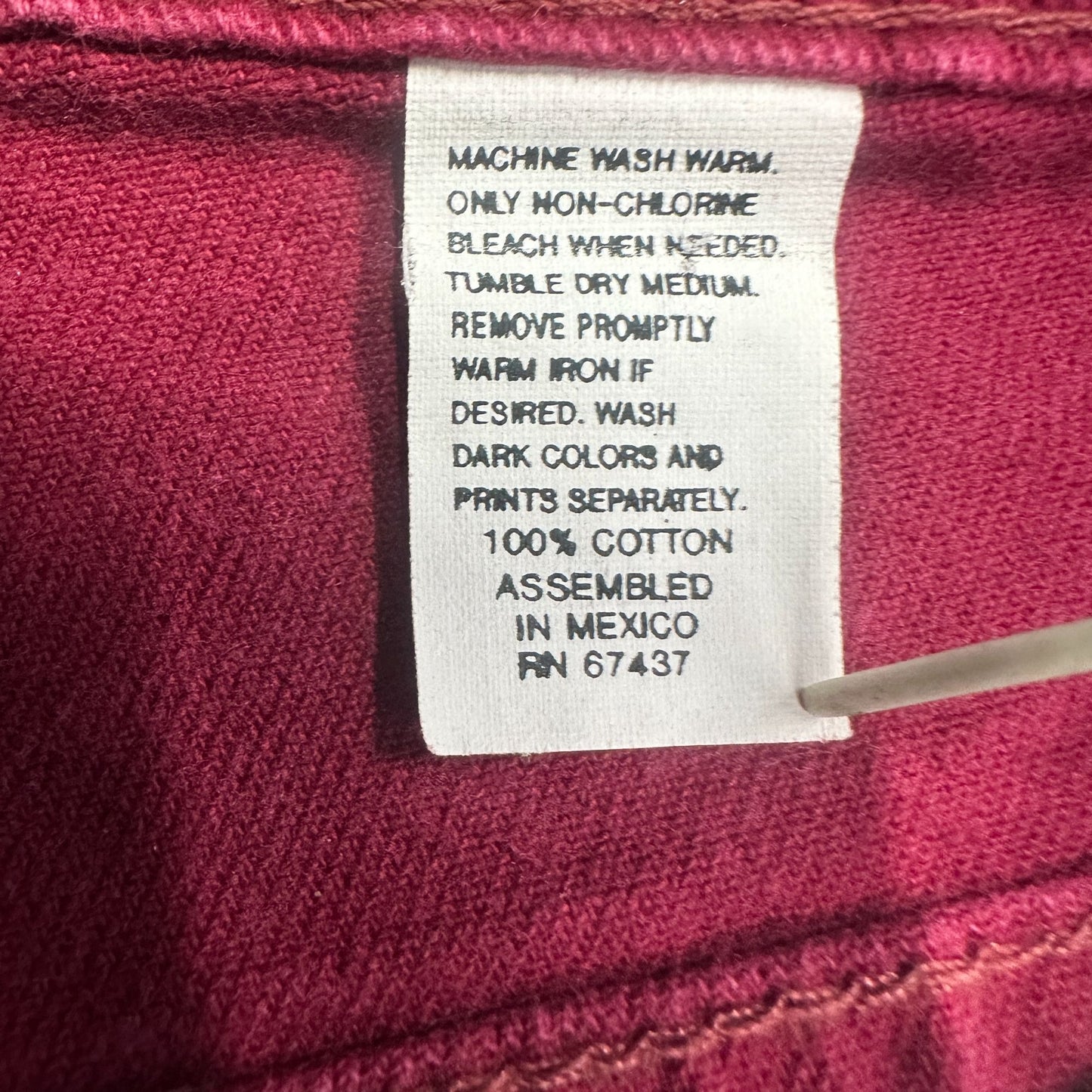 Vtg Sasson Fuchsia Burgundy Jeans 11/12 High Waist 80s Dopamine Maxamalist