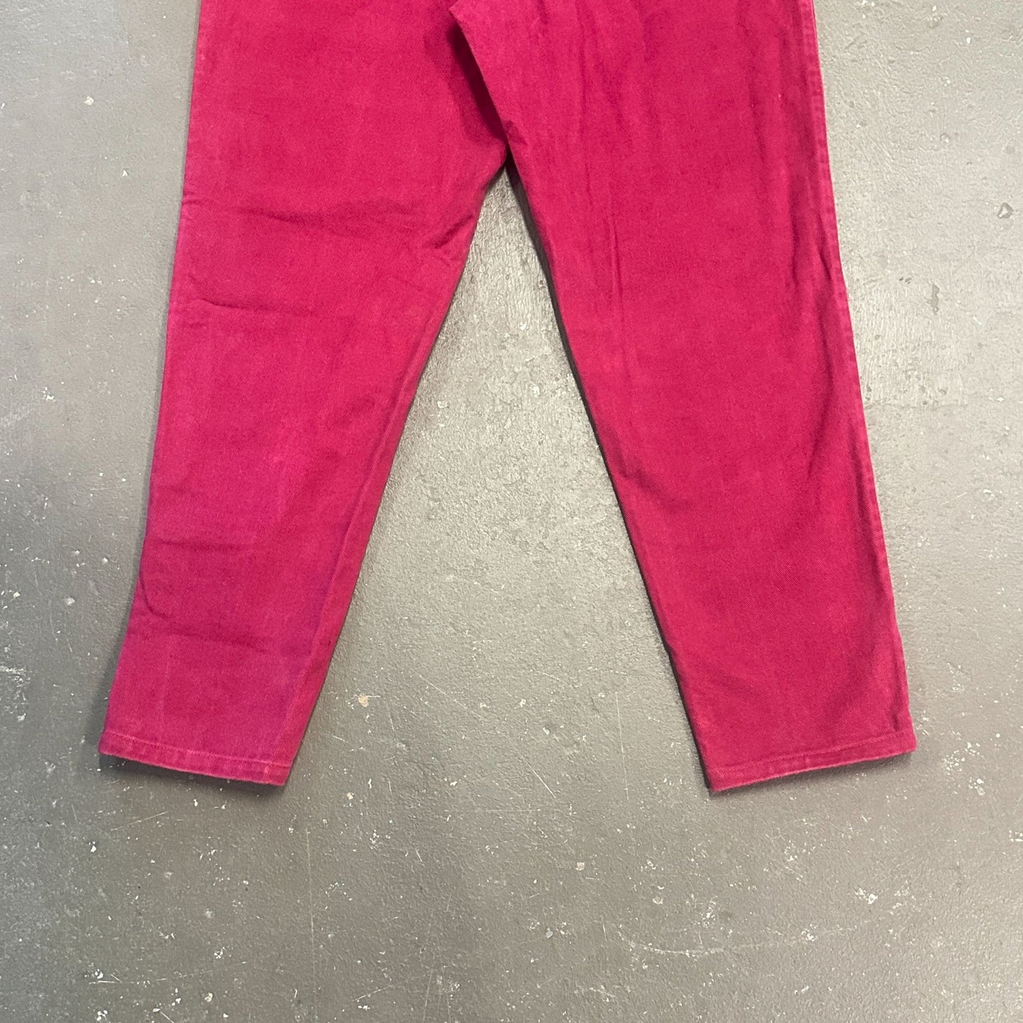 Vtg Sasson Fuchsia Burgundy Jeans 11/12 High Waist 80s Dopamine Maxamalist