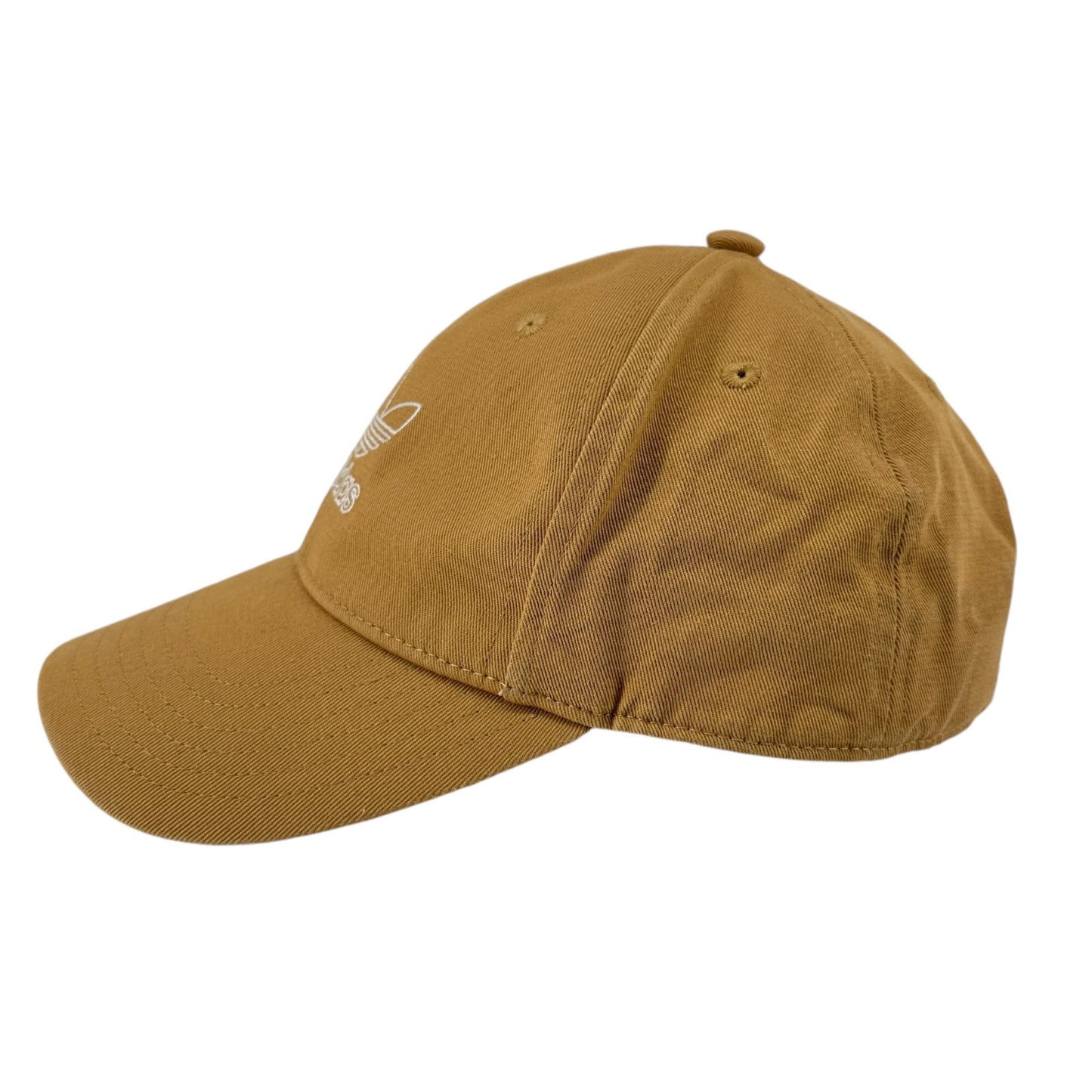 Adidas Trefoil Hat Cap Brown Mustard OSFW Strapback Baseball Embroidered Logo