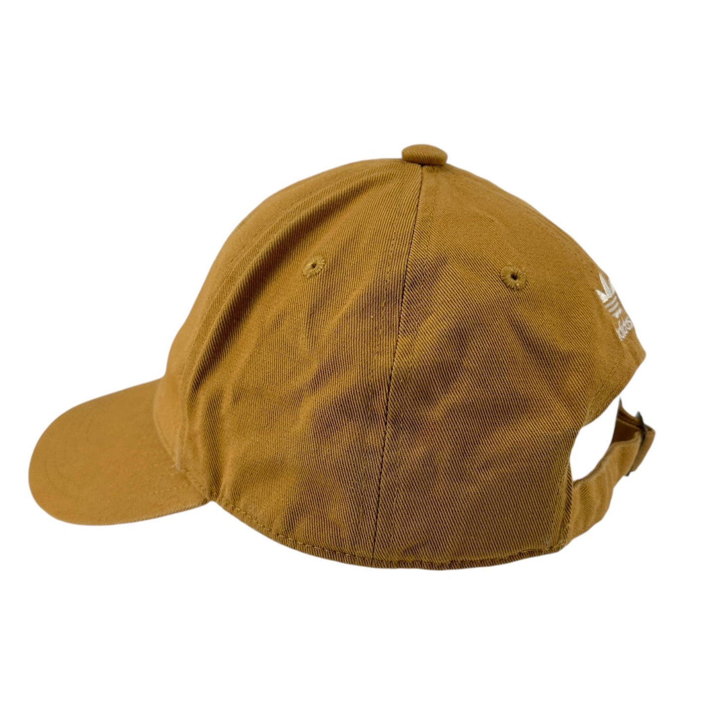 Adidas Trefoil Hat Cap Brown Mustard OSFW Strapback Baseball Embroidered Logo