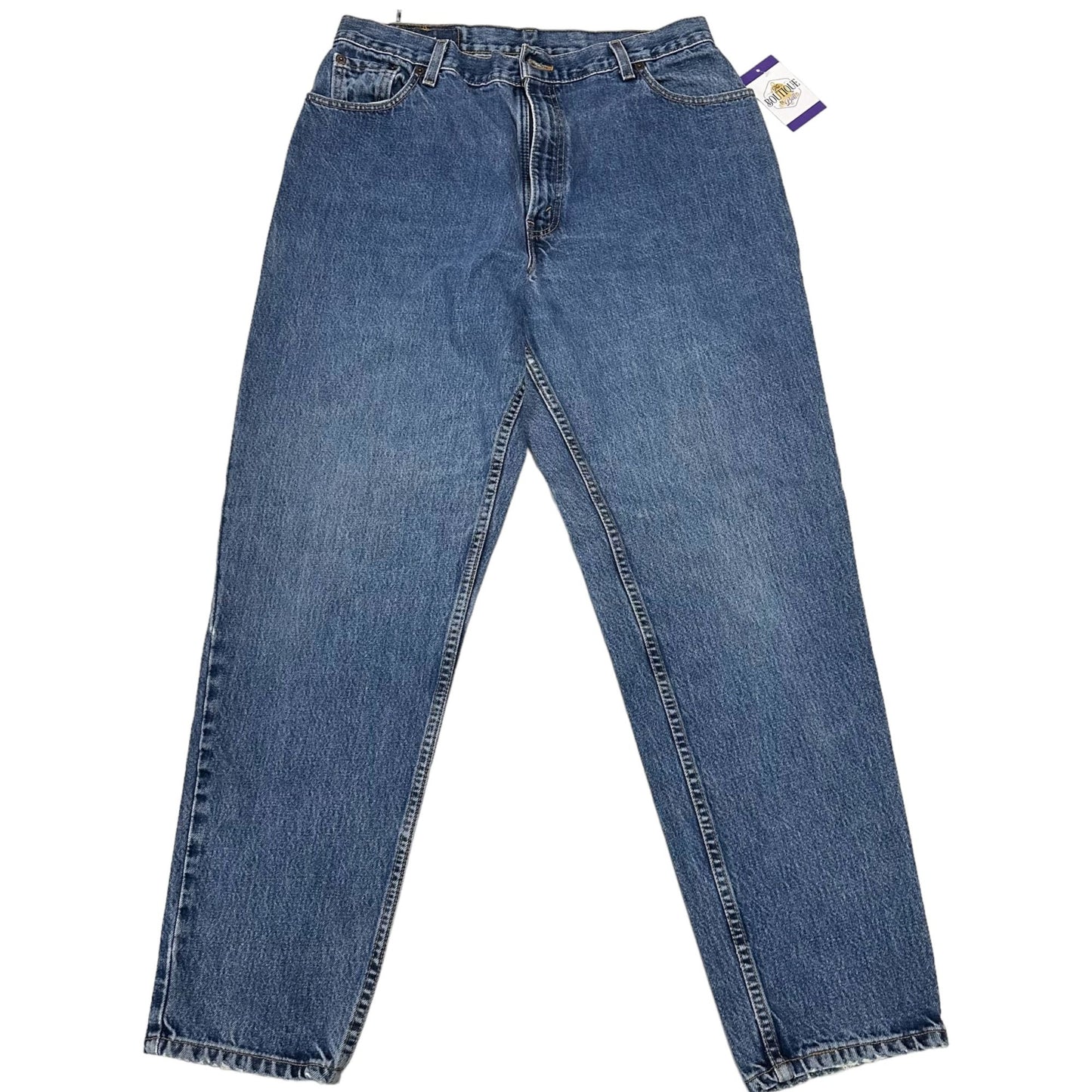 Vintage Levis 550 Jeans Womens 16 Blue Denim Relaxed Fit Tapered Leg 100% Cotton