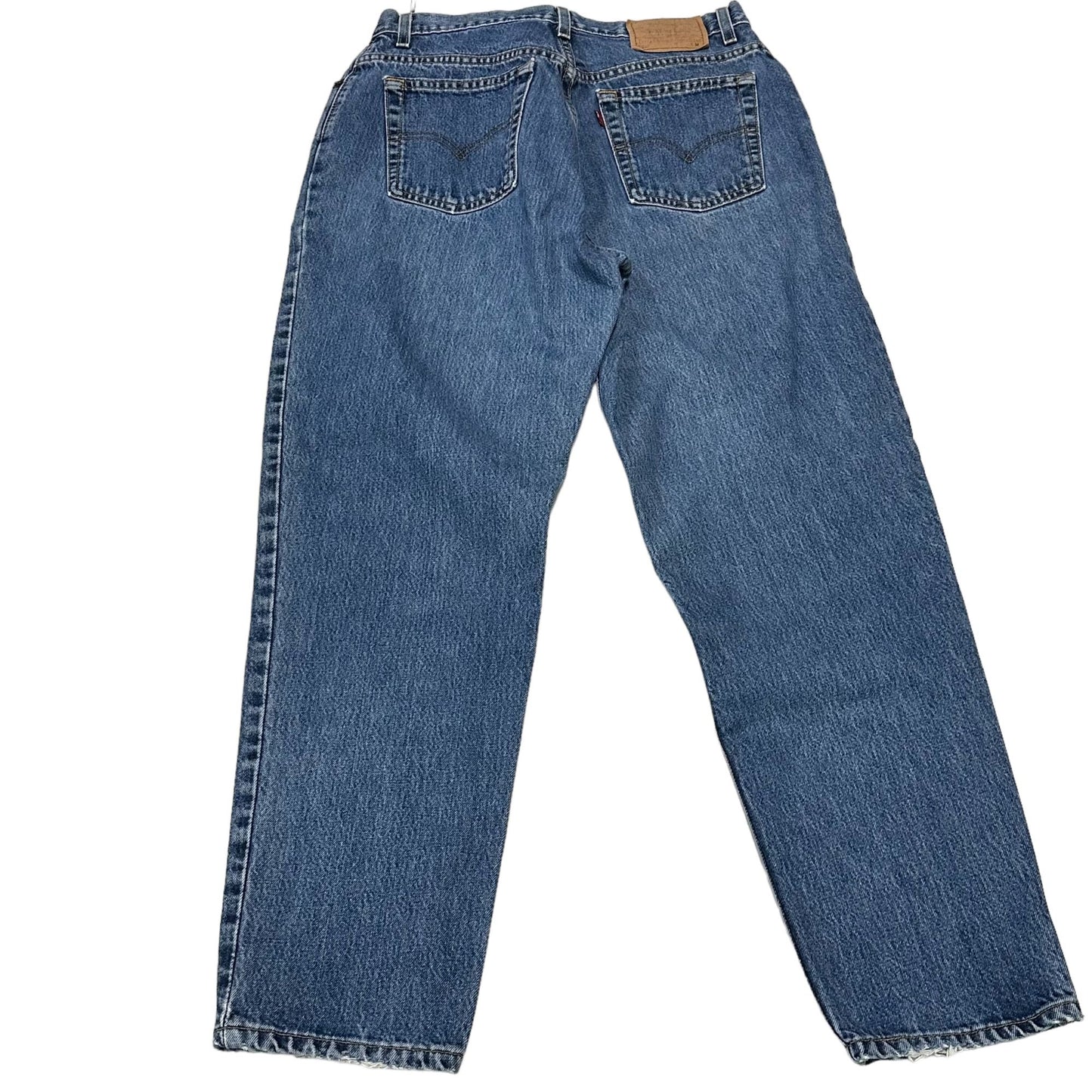 Vintage Levis 550 Jeans Womens 16 Blue Denim Relaxed Fit Tapered Leg 100% Cotton