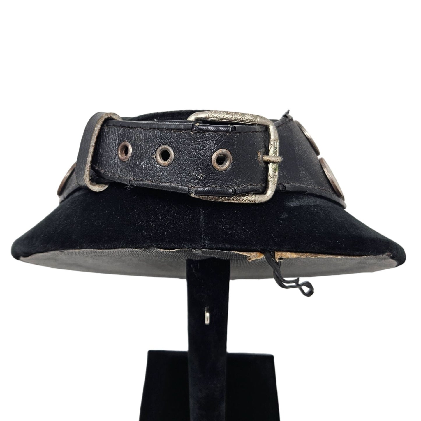 Vtg Argentine Coin Leather Collar Horse Medallion Necklace Equestrian Western