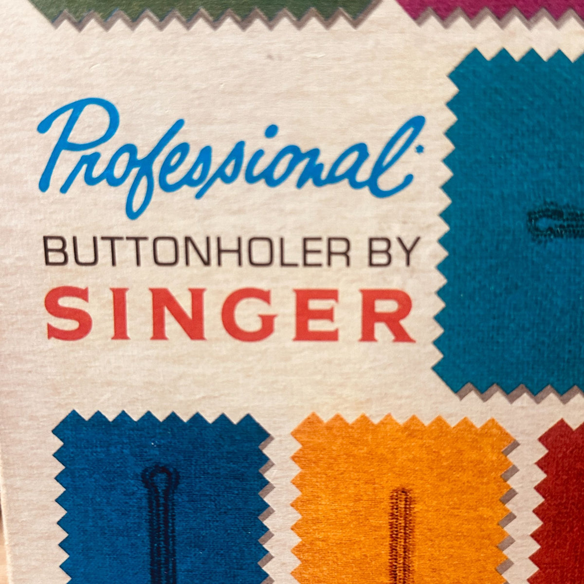 Vintage 70s Singer Professional Buttonholer Slant-Needle Zig-Zag Sewing Machines