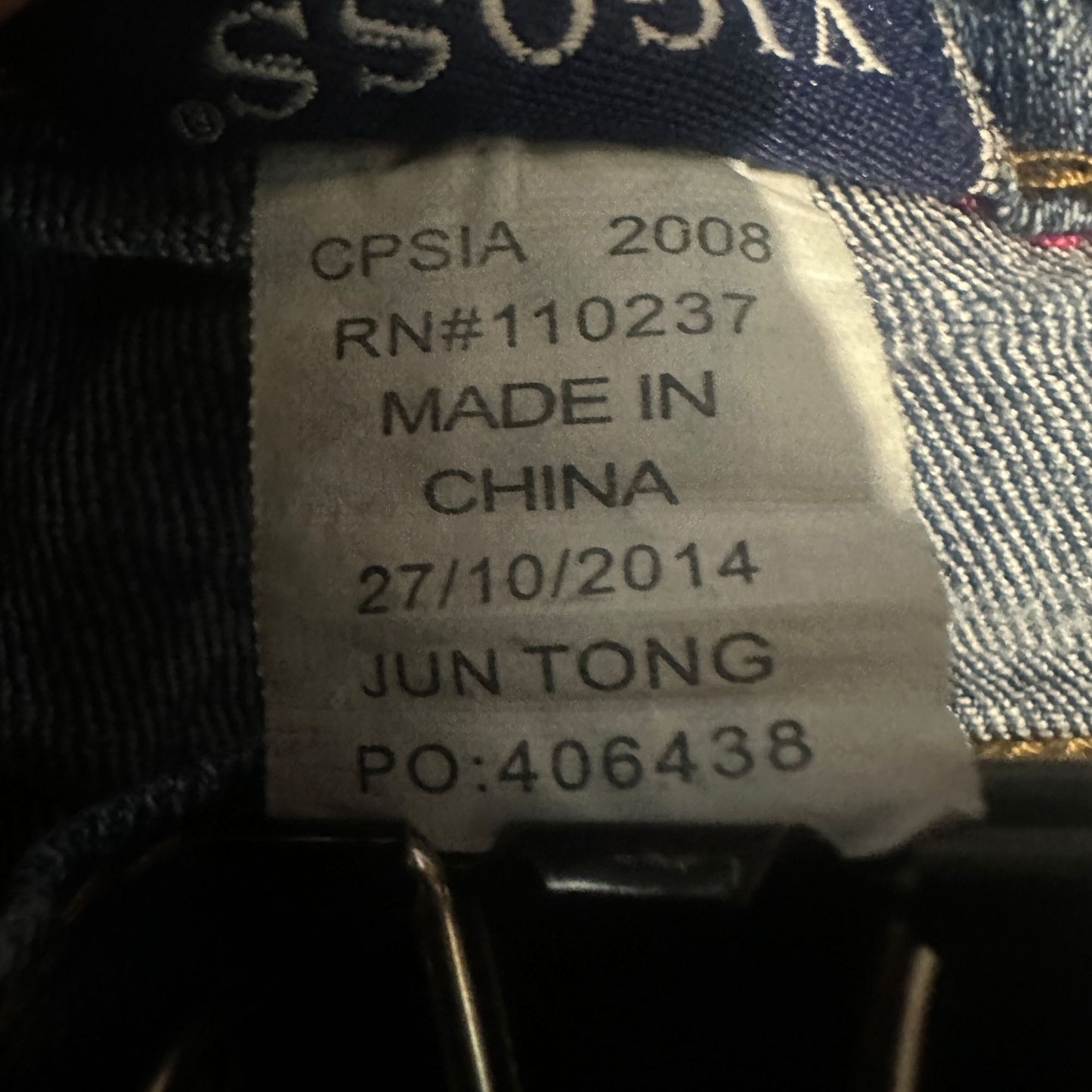 Vigoss Girls 8 Embroidered Butterfly Slim Fit Denim Jeans