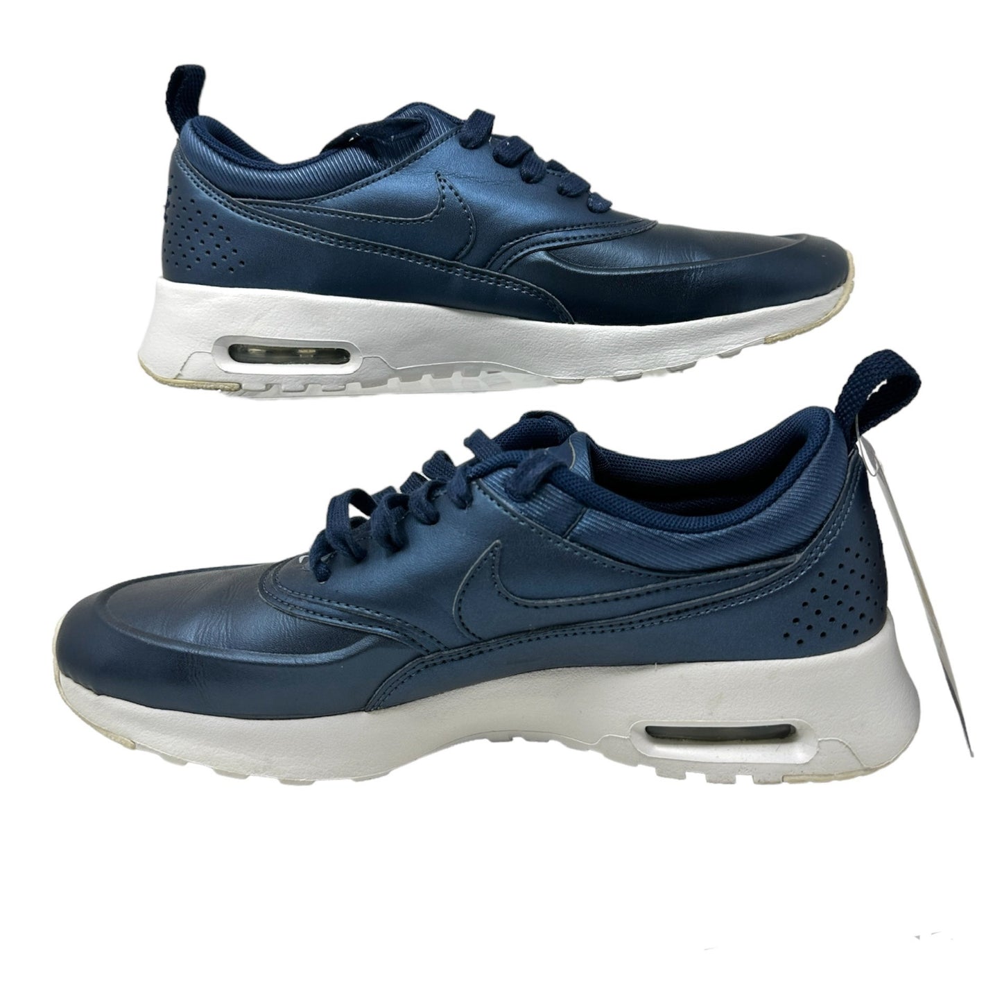 Nike Womens 7 Air Max Thea Metallic Blue Sneakers Athletic Shoes 861674-900