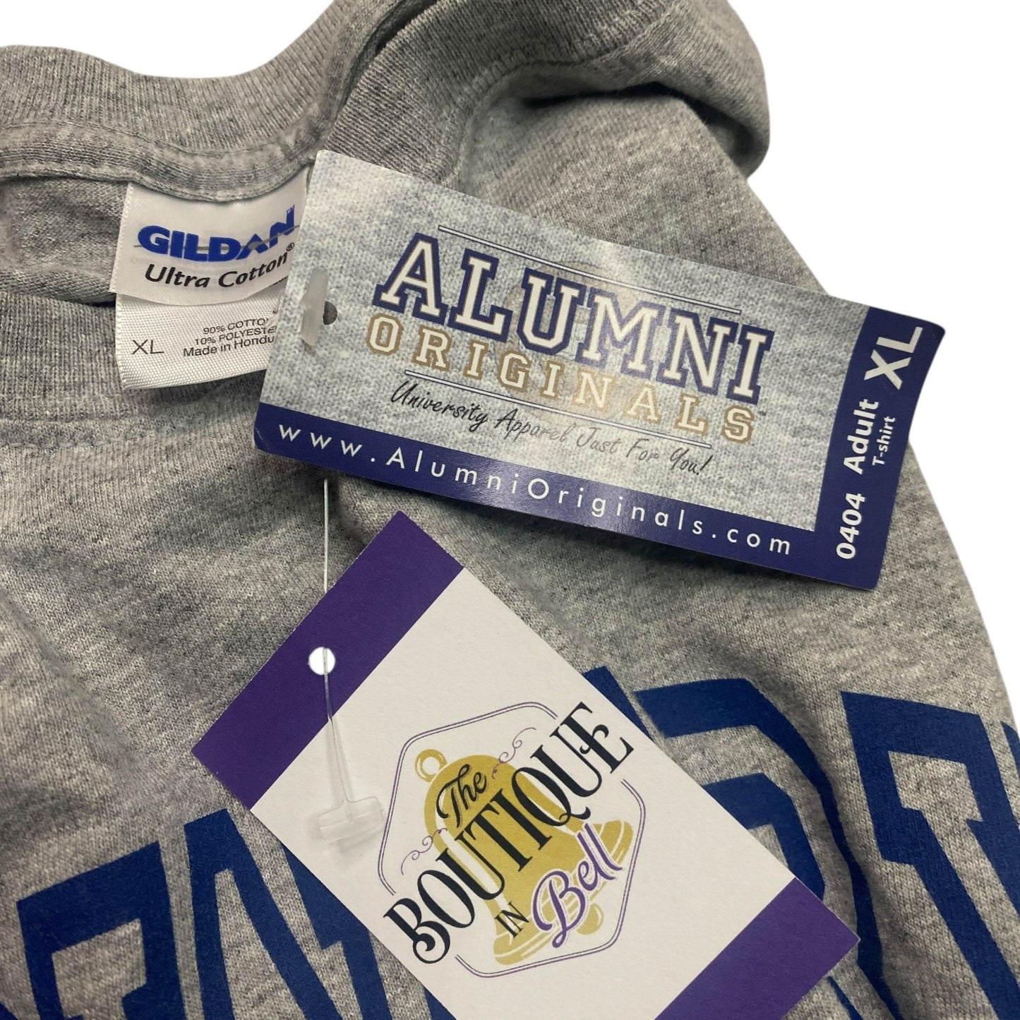 NWT Lowery University Gray TShirt XL Gildan Casual Crewneck