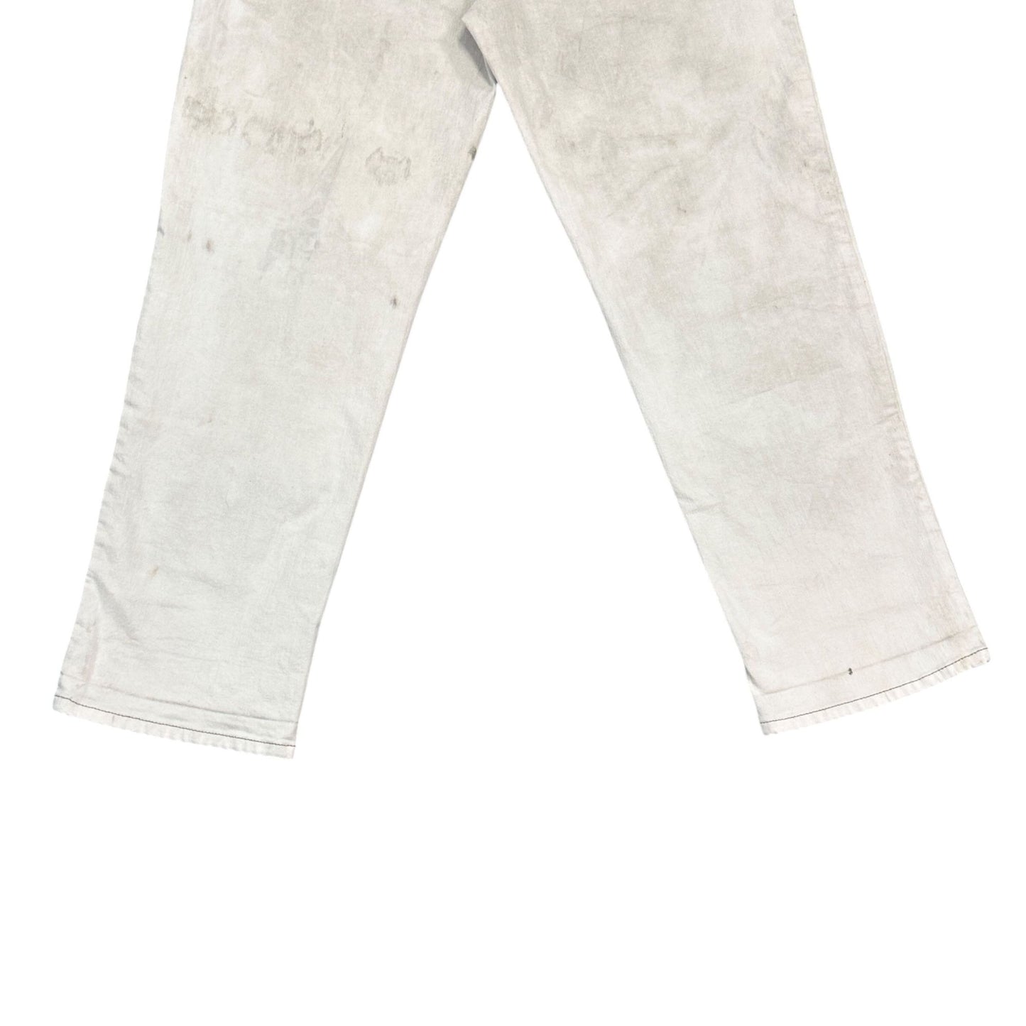 LOGO Lavish by Lori Goldstein Regular Alabaster Boyfriend Jeans Cuffed Womens 14