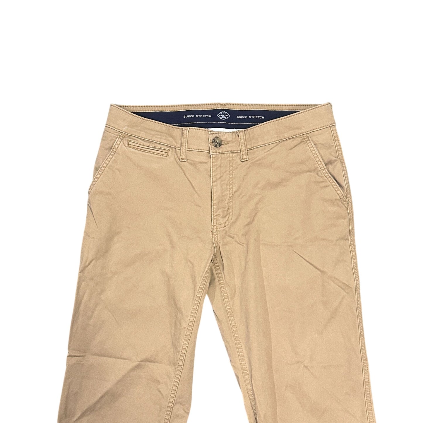 St Johns Bay Slacks Lot of 2 Khaki & Tan Super Stretch 34x30 Office Wear Business