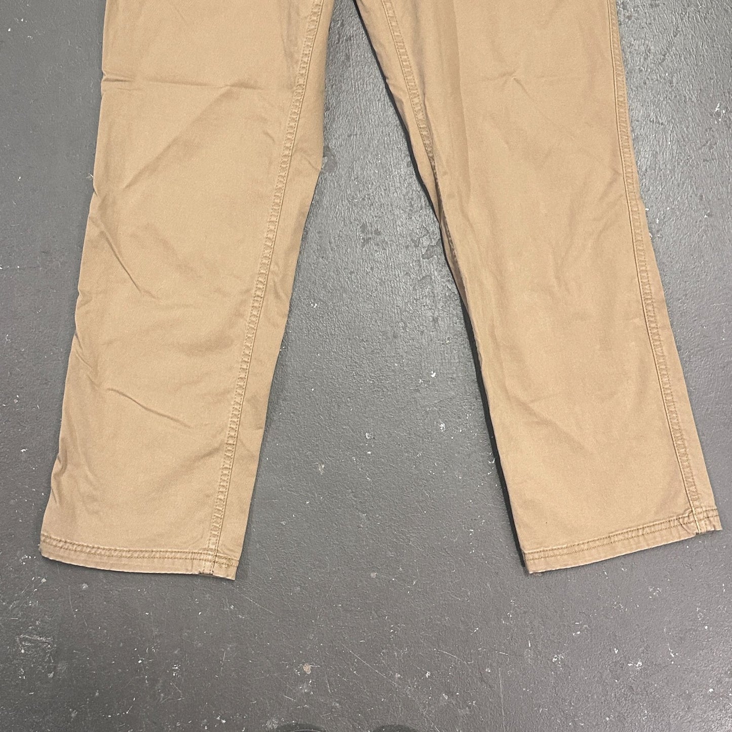 St Johns Bay Slacks Lot of 2 Khaki & Tan Super Stretch 34x30 Office Wear Business
