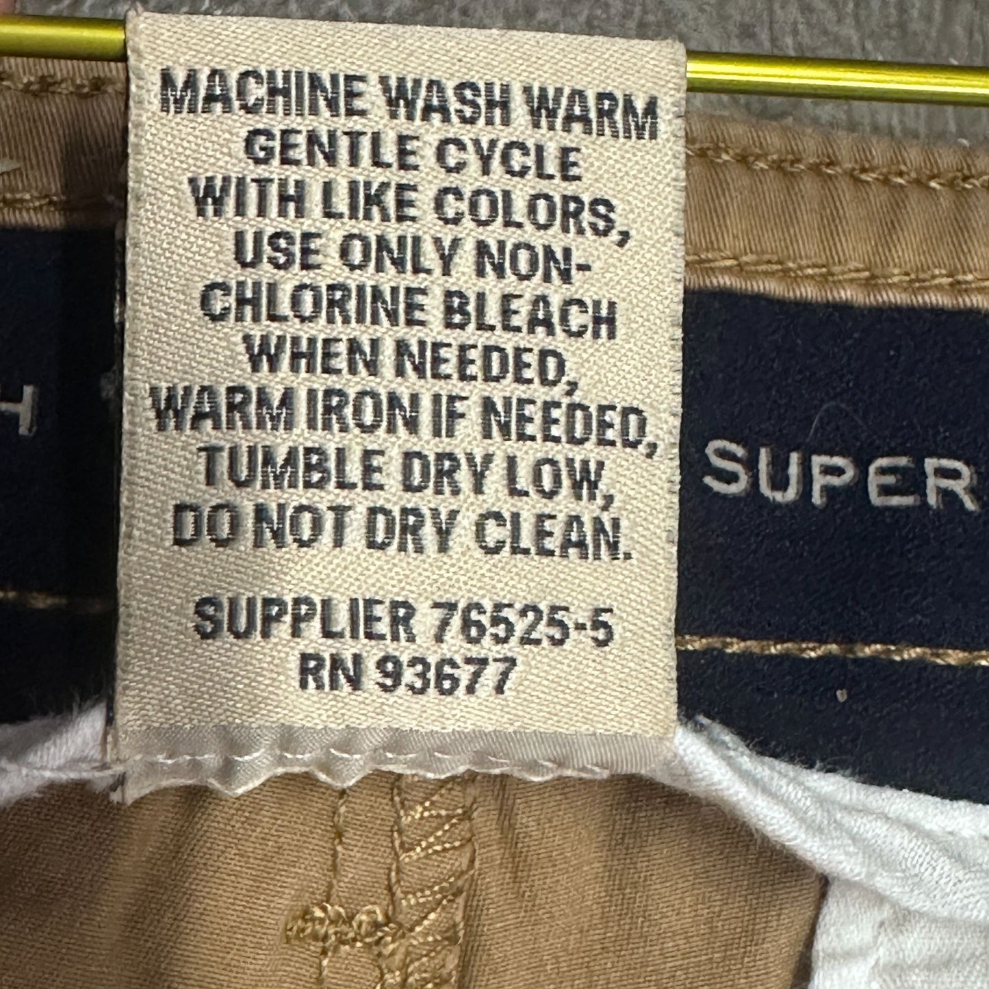 St Johns Bay Slacks Lot of 2 Khaki & Tan Super Stretch 34x30 Office Wear Business