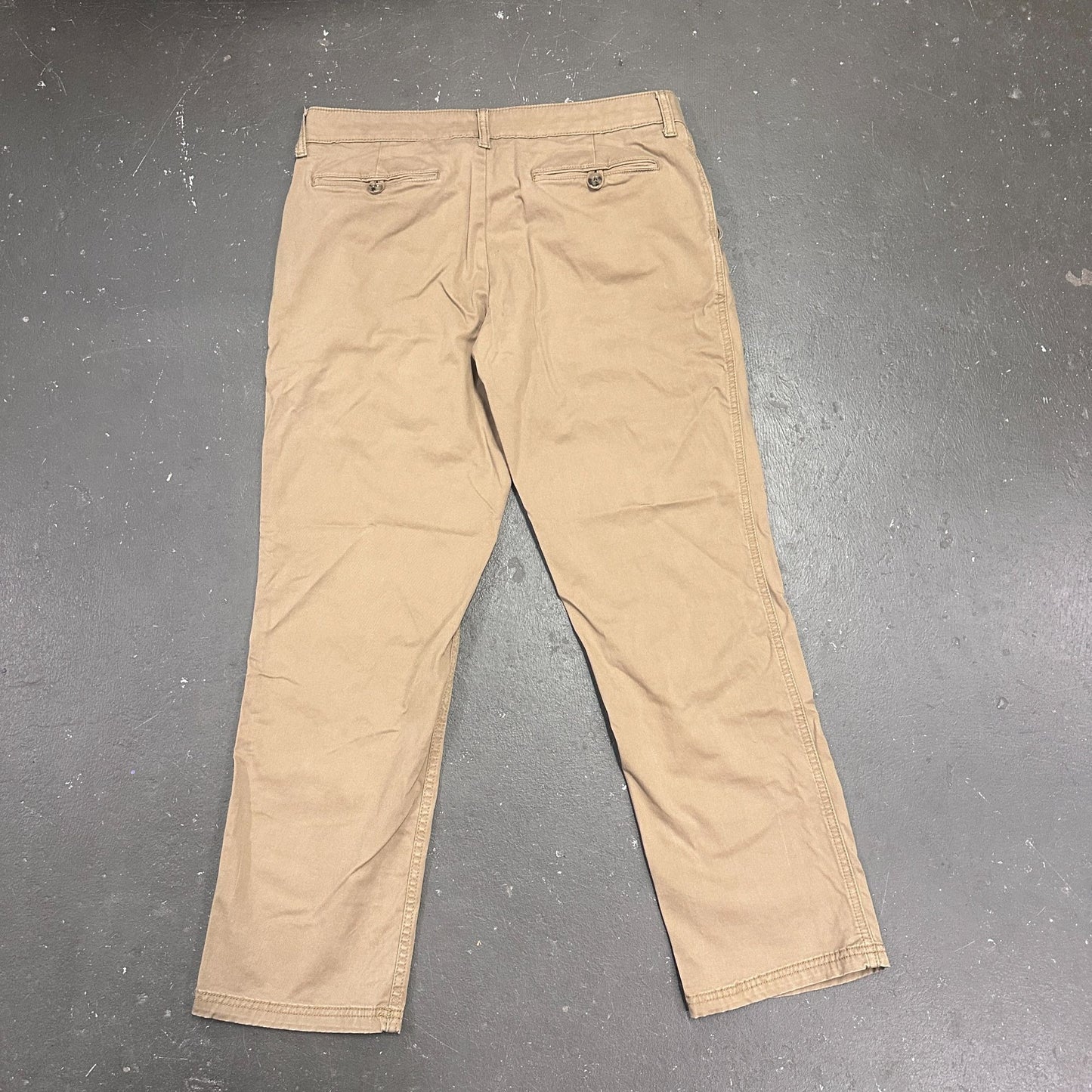 St Johns Bay Slacks Lot of 2 Khaki & Tan Super Stretch 34x30 Office Wear Business