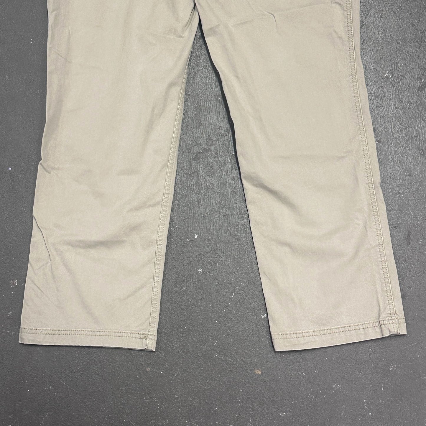 St Johns Bay Slacks Lot of 2 Khaki & Tan Super Stretch 34x30 Office Wear Business