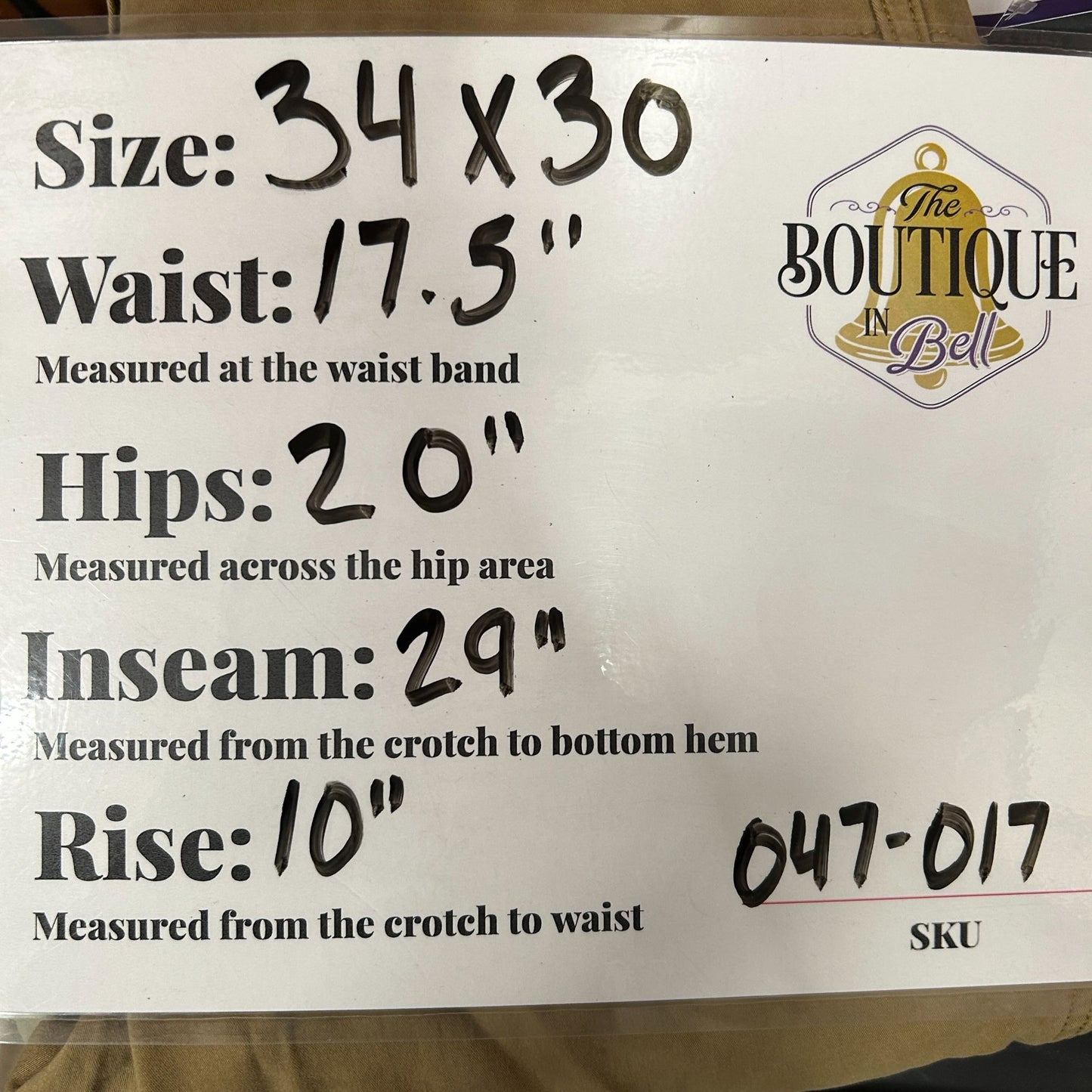 St Johns Bay Slacks Lot of 2 Khaki & Tan Super Stretch 34x30 Office Wear Business