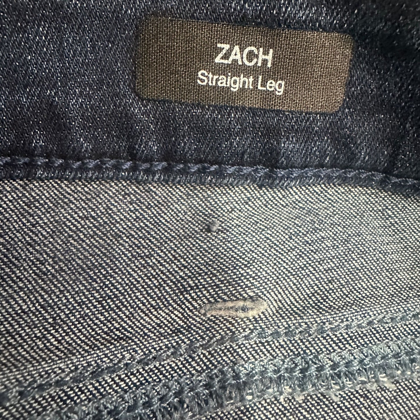 Mavi Mens Jeans 38x32 Zach Straight Leg Stretch Dark Wash Blue Reg Rise Denim