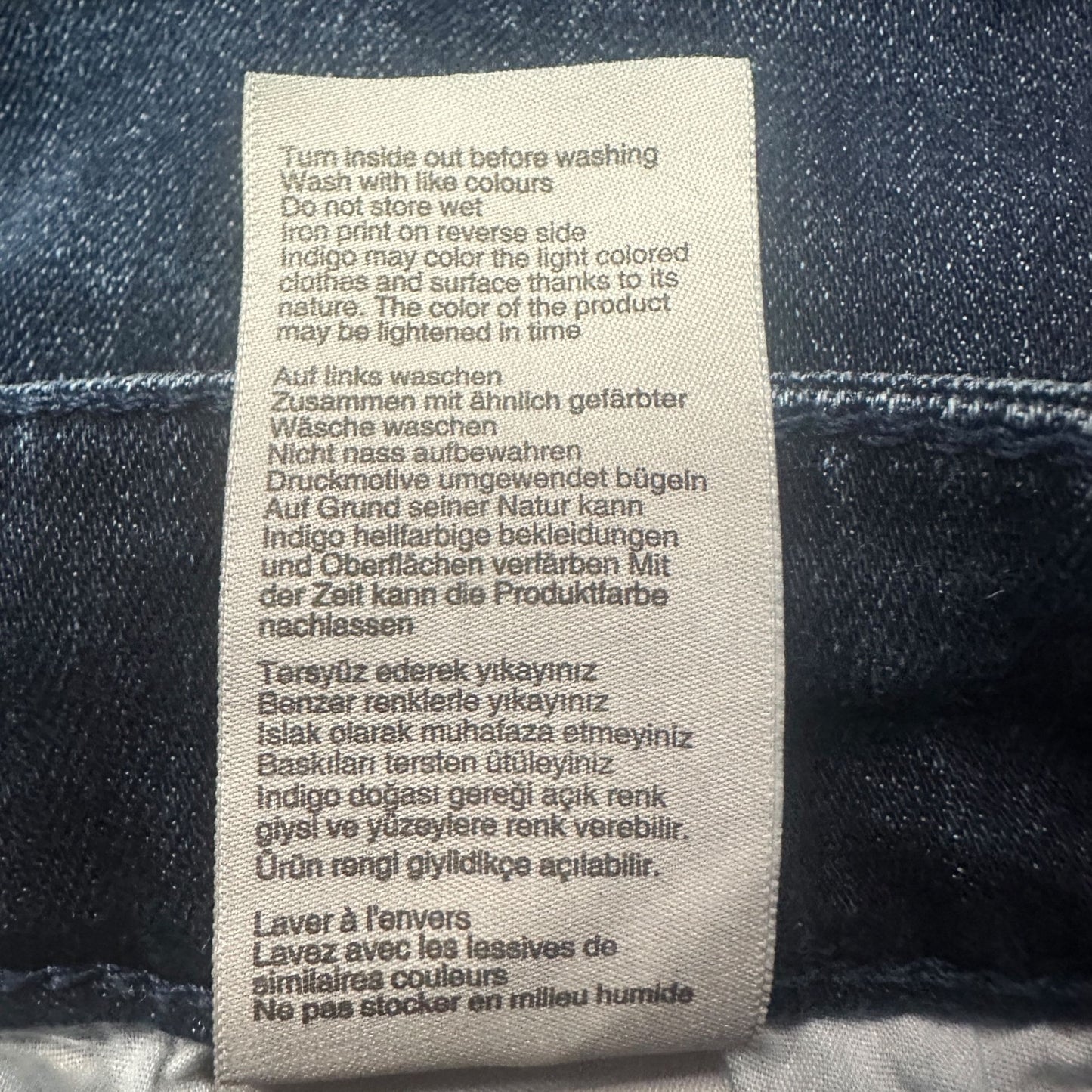 Mavi Mens Jeans 38x32 Zach Straight Leg Stretch Dark Wash Blue Reg Rise Denim