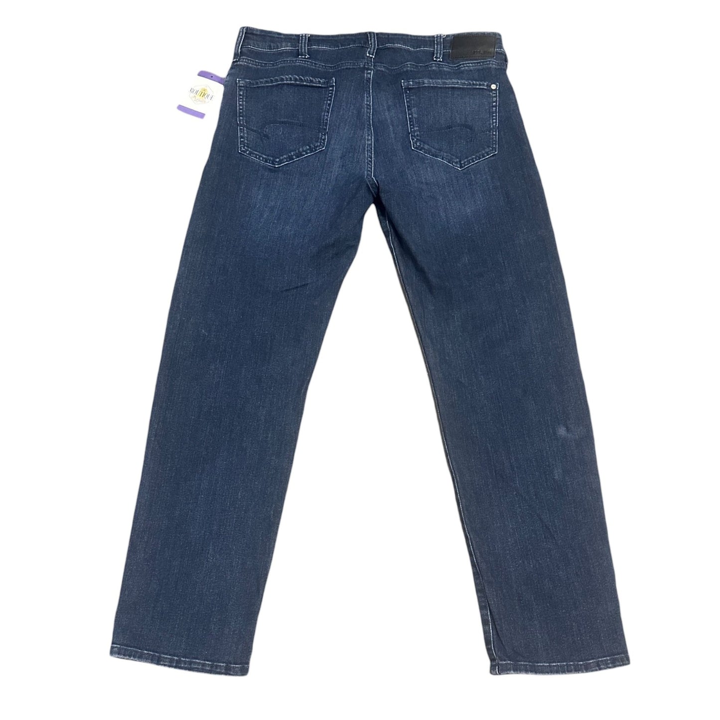 Mavi Mens Jeans 38x32 Zach Straight Leg Stretch Dark Wash Blue Reg Rise Denim