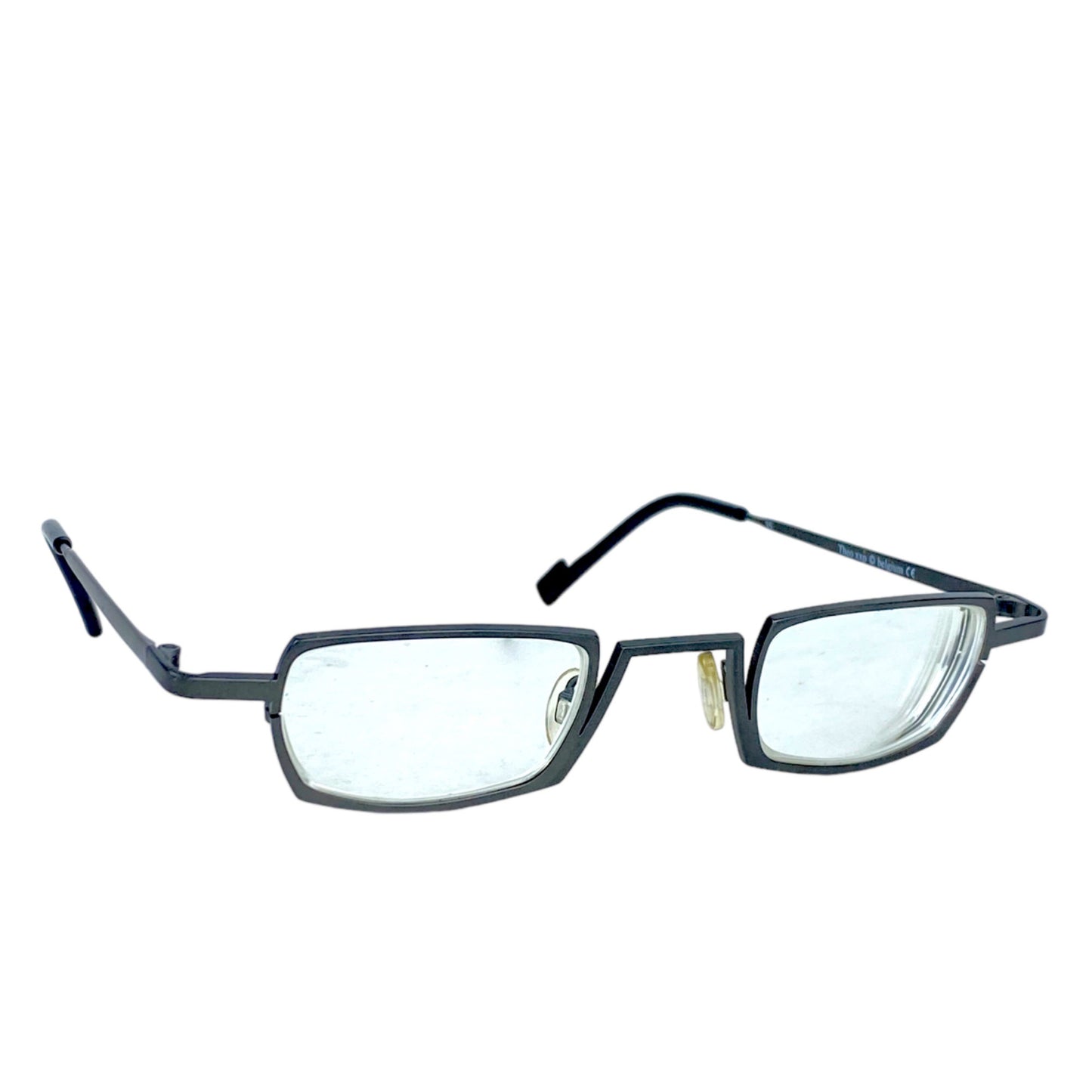 Vintage Theo Belgium Glasses Spectacles XXP 98 Metal Frame M Brown Burned Shadow