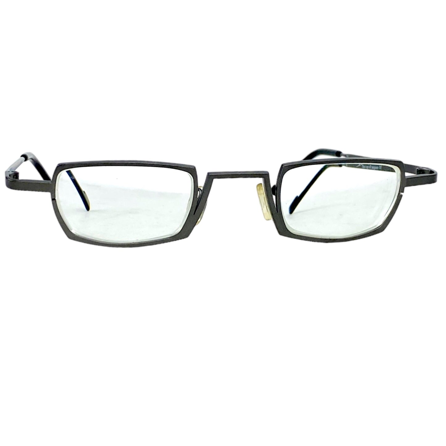 Vintage Theo Belgium Glasses Spectacles XXP 98 Metal Frame M Brown Burned Shadow