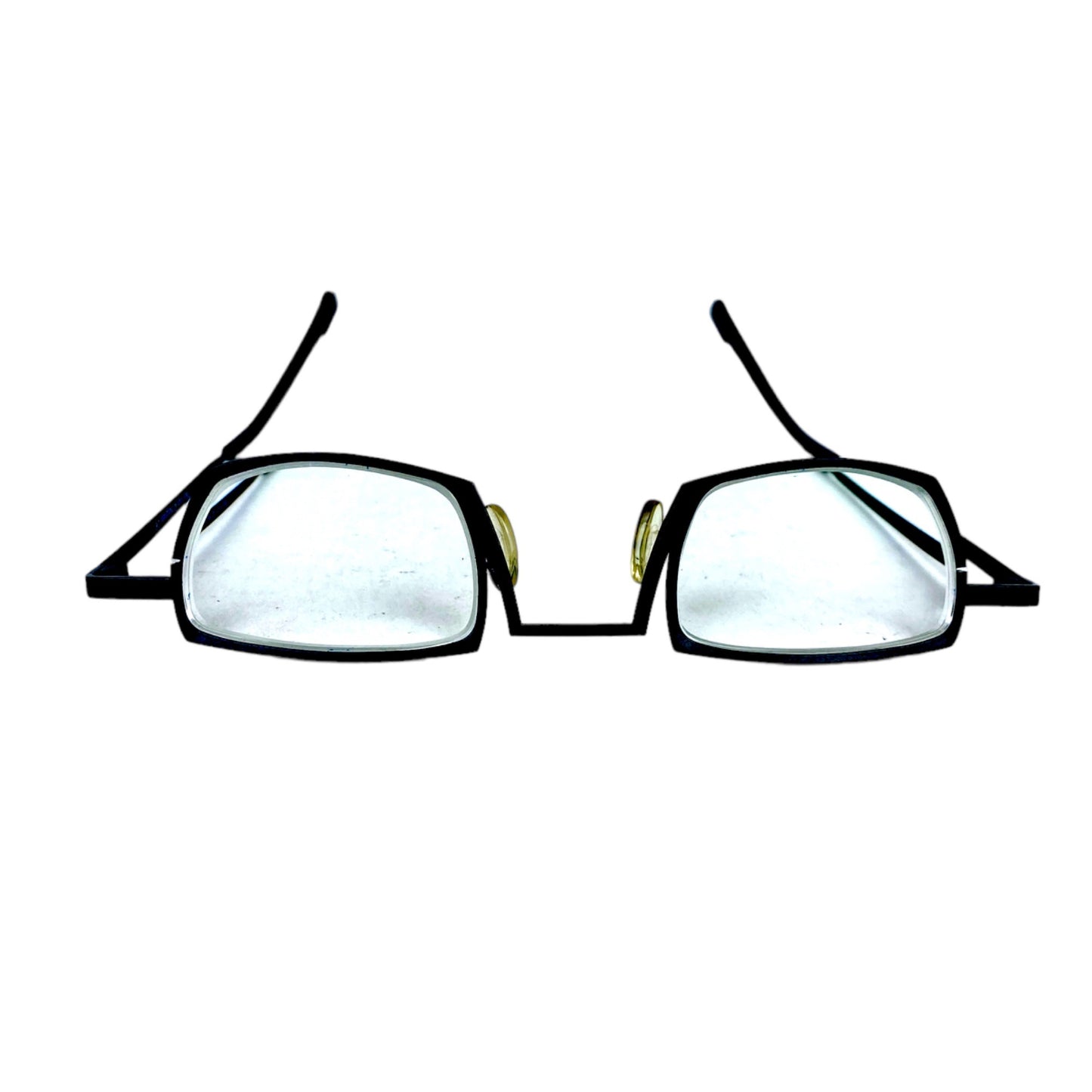 Vintage Theo Belgium Glasses Spectacles XXP 98 Metal Frame M Brown Burned Shadow