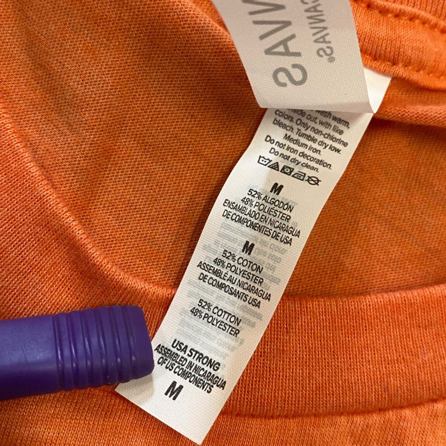 Thanksgiving Tshirt "Happy Fall Y'all" Pumpkins Fall Orange Canvas Womens M