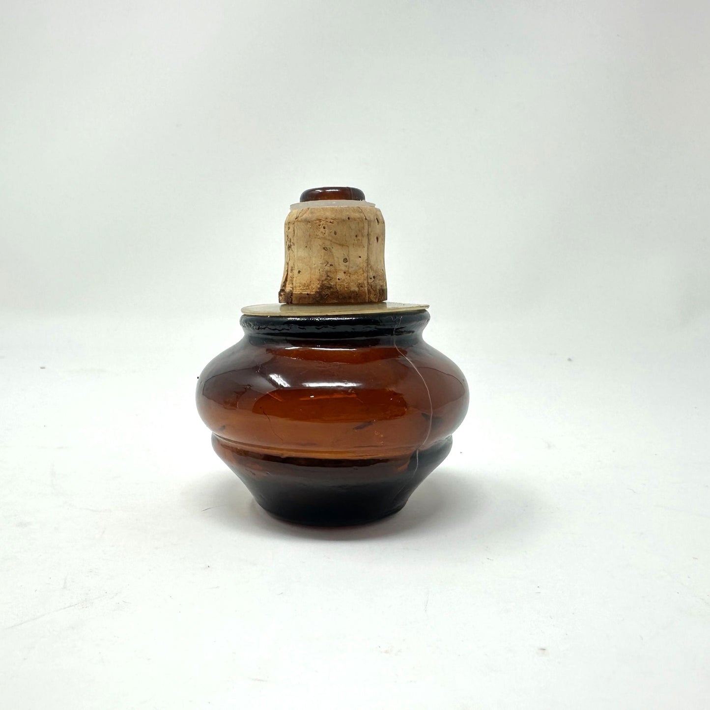 Vtg Cabin Still Bourbon Glass Decanter Sportsman Mallard Duck Amber Stopper