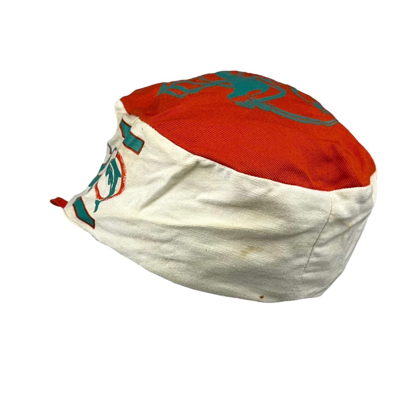 Vtg 80s Miami Dolphins Painters Cap NFL Football Flat Top Baseball Size M/L USA