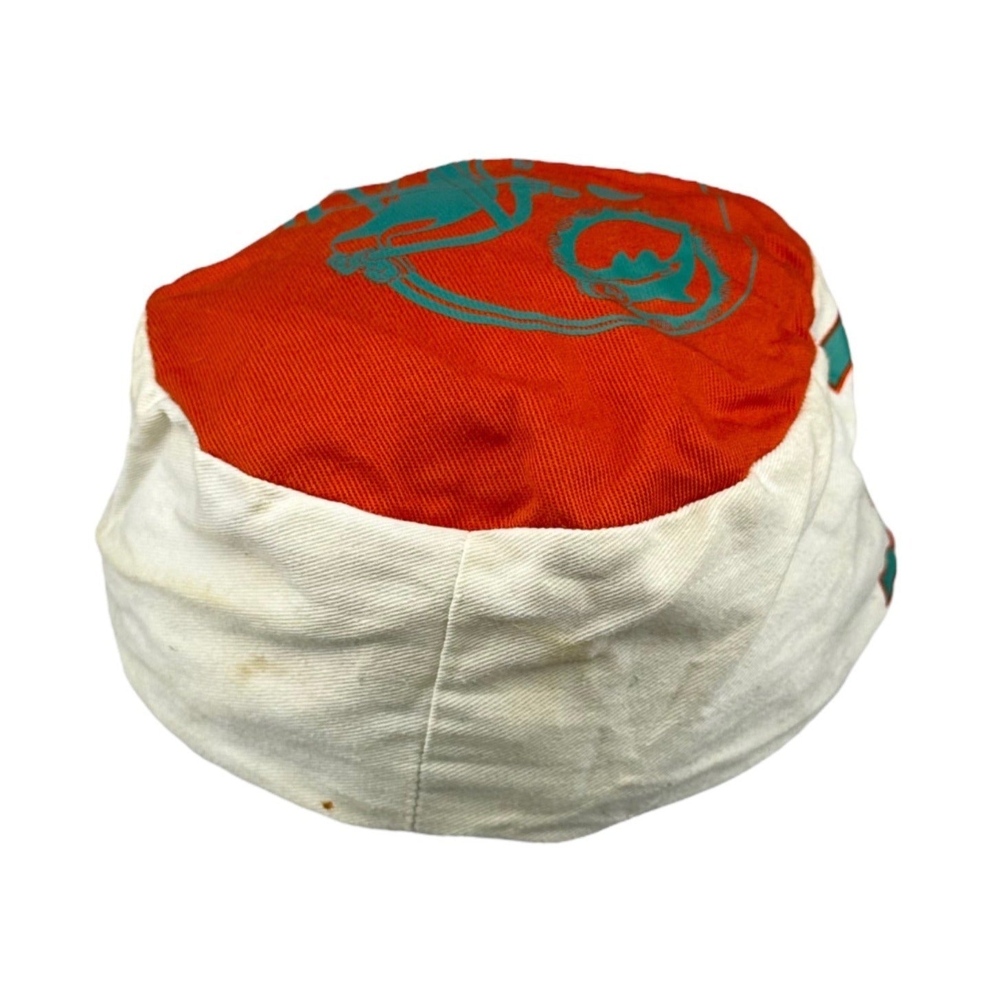 Vtg 80s Miami Dolphins Painters Cap NFL Football Flat Top Baseball Size M/L USA