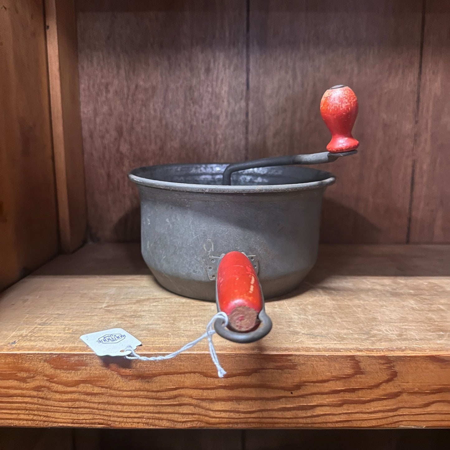 Vintage Foley Food Mill With Red Wooden Handles & Crank