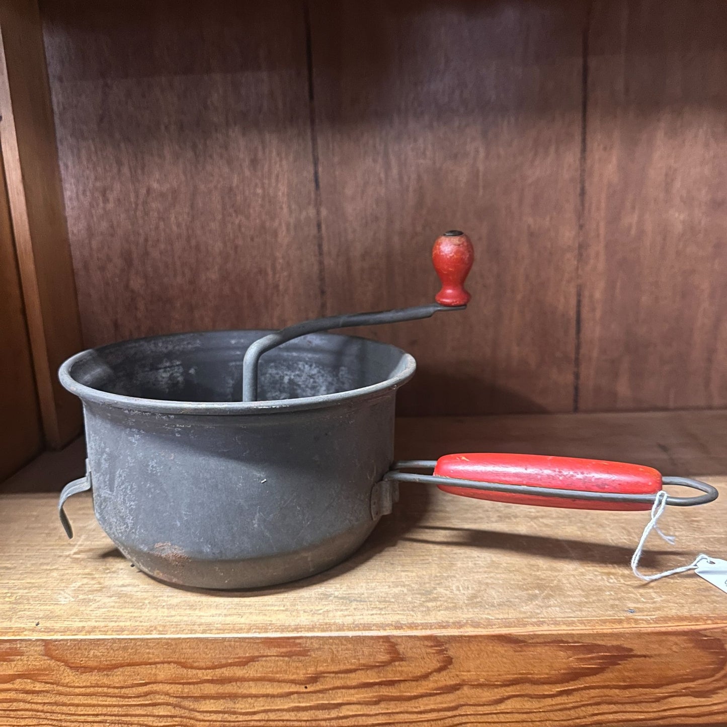 Vintage Foley Food Mill With Red Wooden Handles & Crank