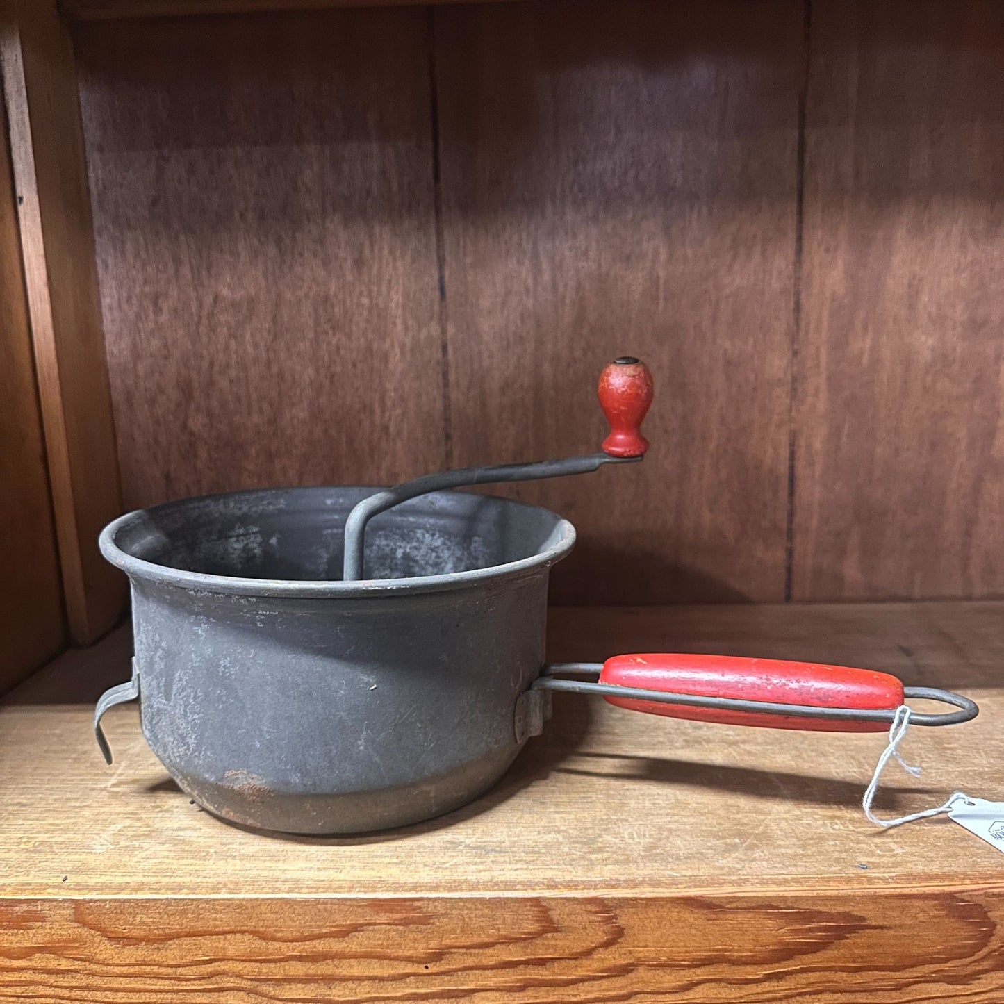 Vintage Foley Food Mill With Red Wooden Handles & Crank