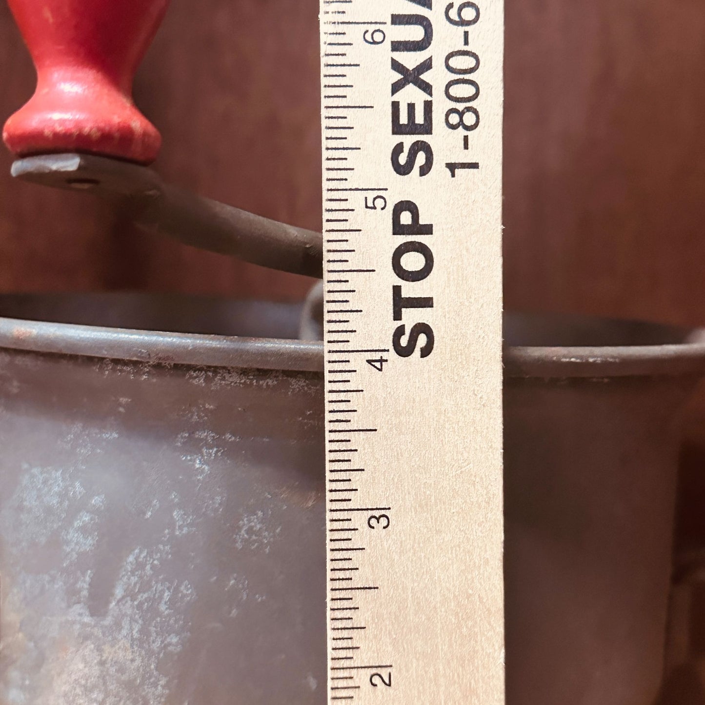 Vintage Foley Food Mill With Red Wooden Handles & Crank
