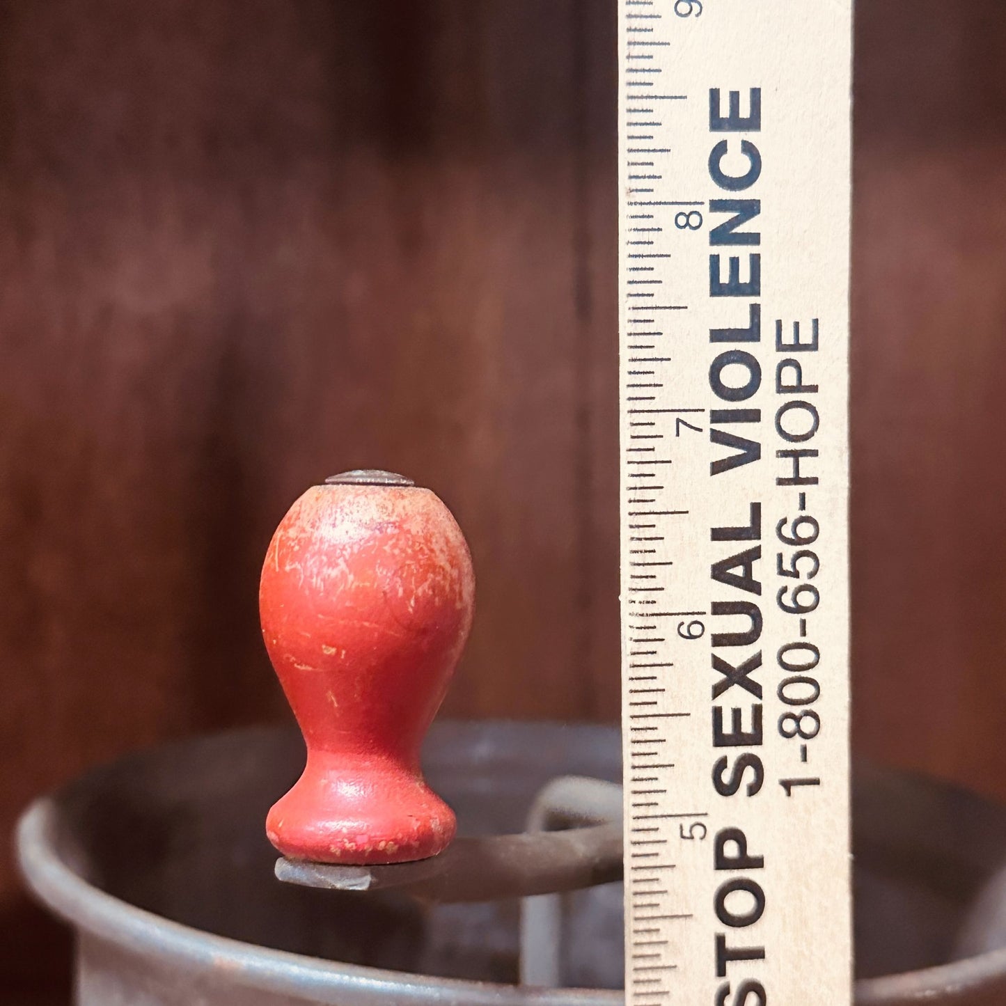 Vintage Foley Food Mill With Red Wooden Handles & Crank