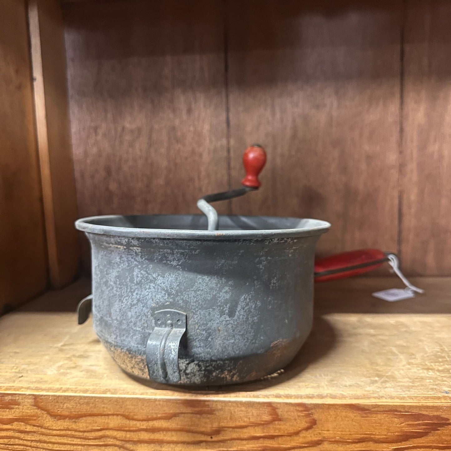 Vintage Foley Food Mill With Red Wooden Handles & Crank