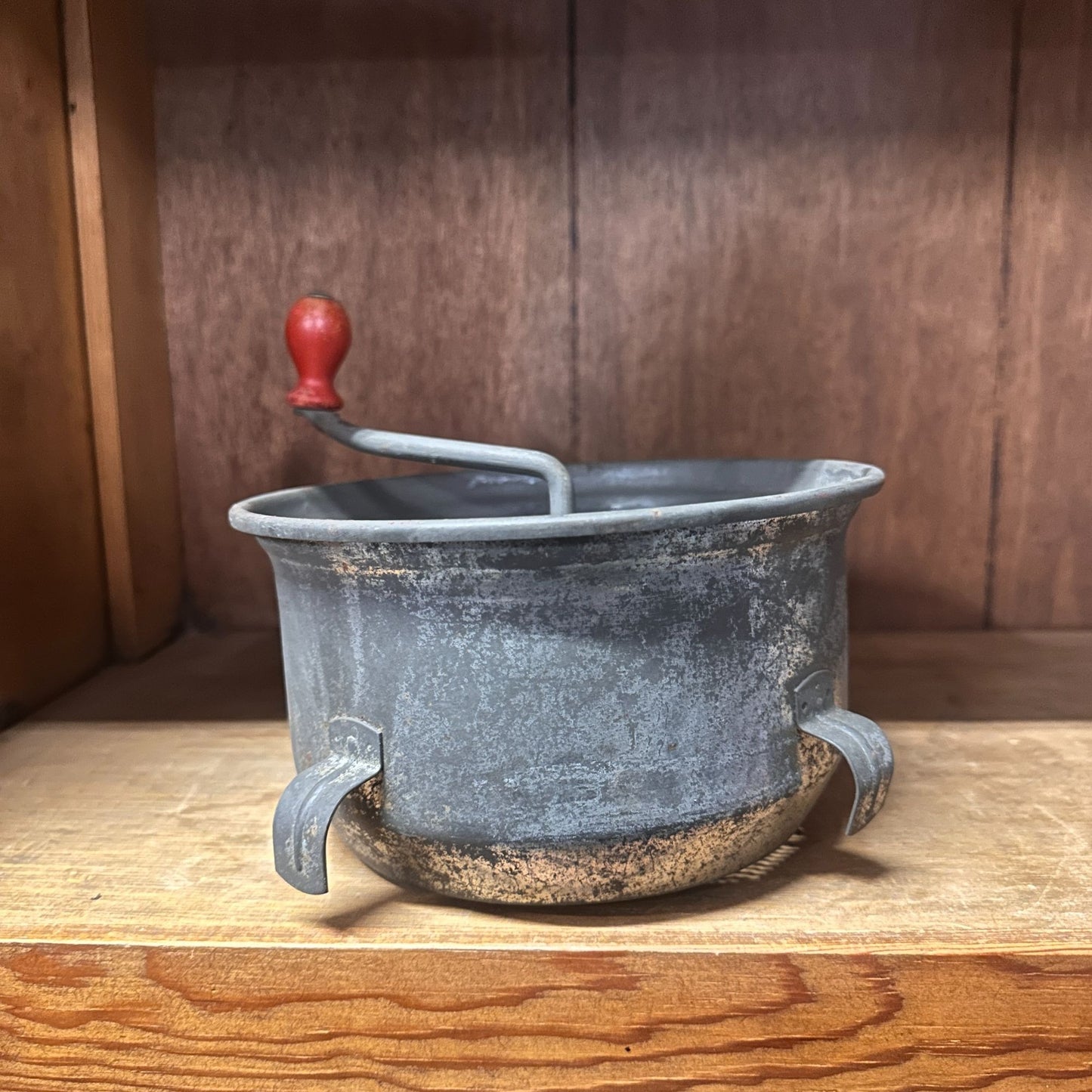 Vintage Foley Food Mill With Red Wooden Handles & Crank