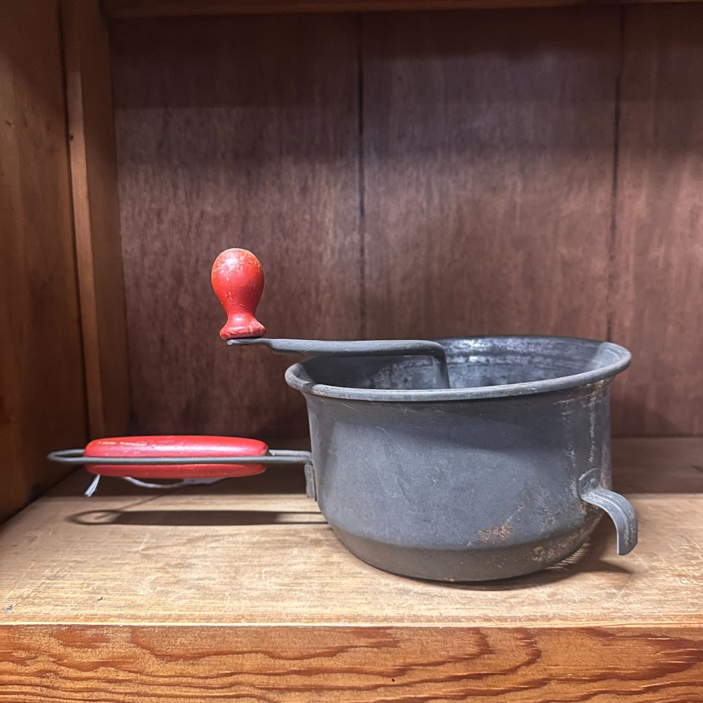 Vintage Foley Food Mill With Red Wooden Handles & Crank