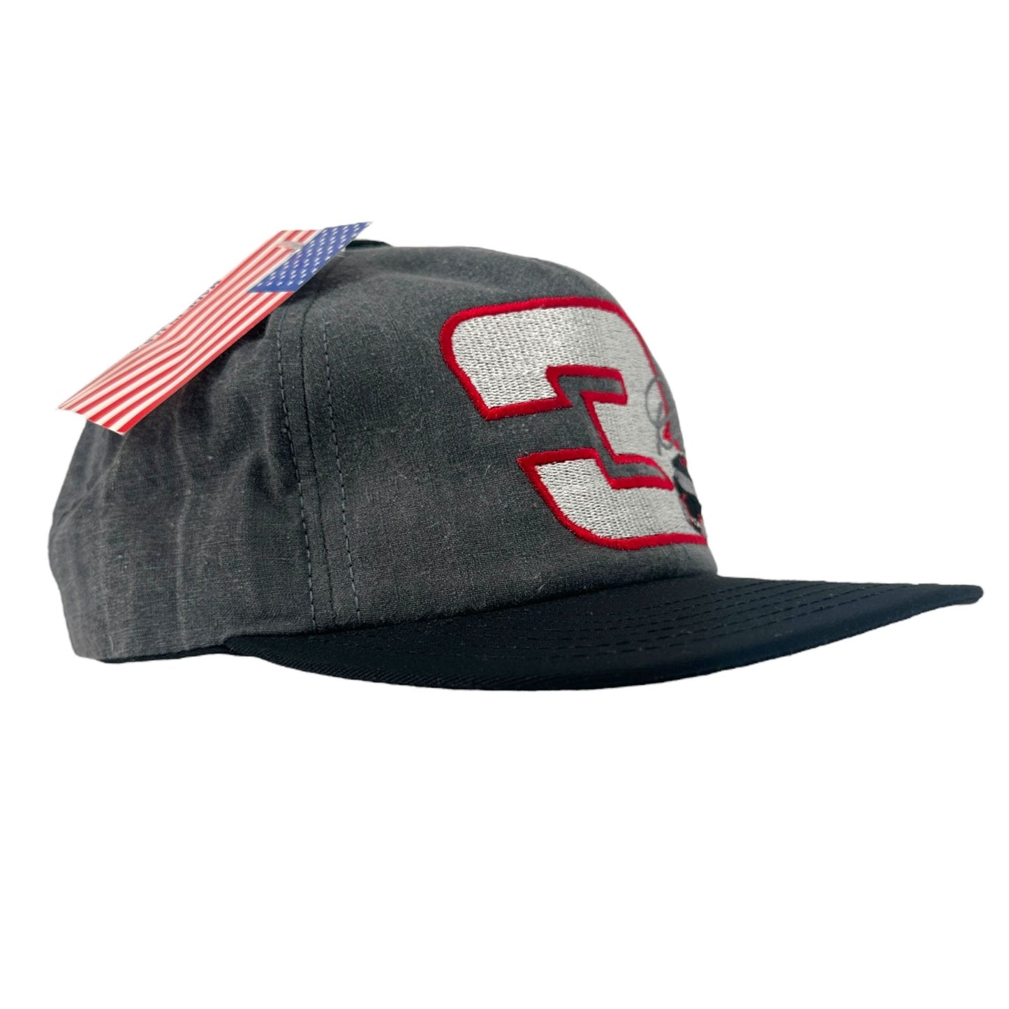 Vtg Dale Earnhardt #3 Snapback Cap Hat Goodwrench Racing 90s NASCAR USA Made NWT