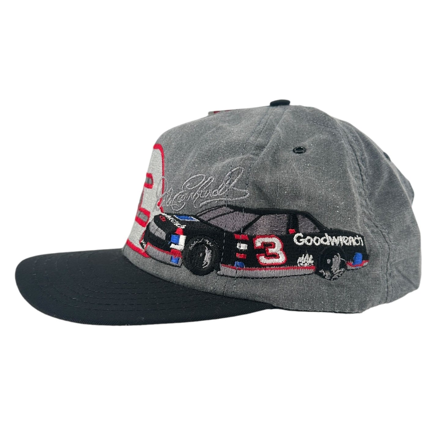 Vtg Dale Earnhardt #3 Snapback Cap Hat Goodwrench Racing 90s NASCAR USA Made NWT