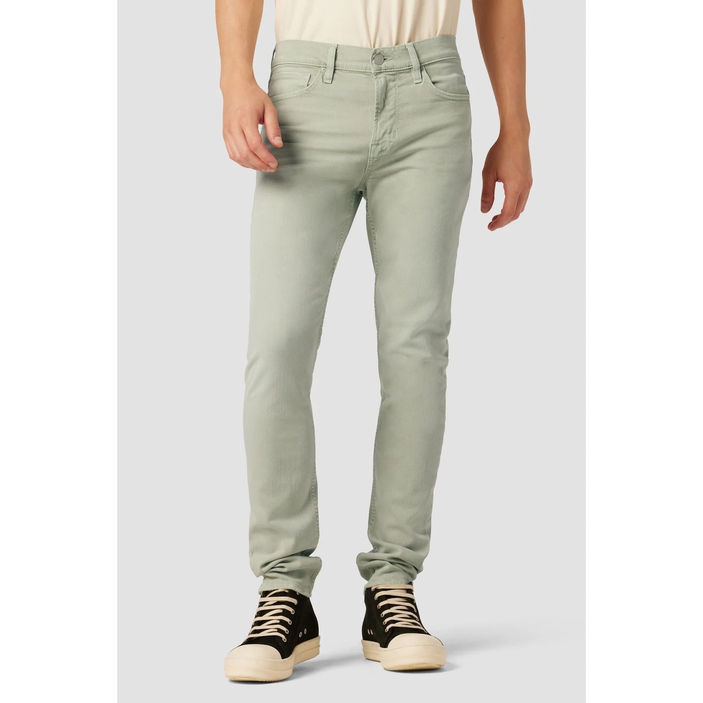 NWT Hudson Mens 28 Axl Slim Jeans Light Green Sea Foam Comfort Stretch Denim