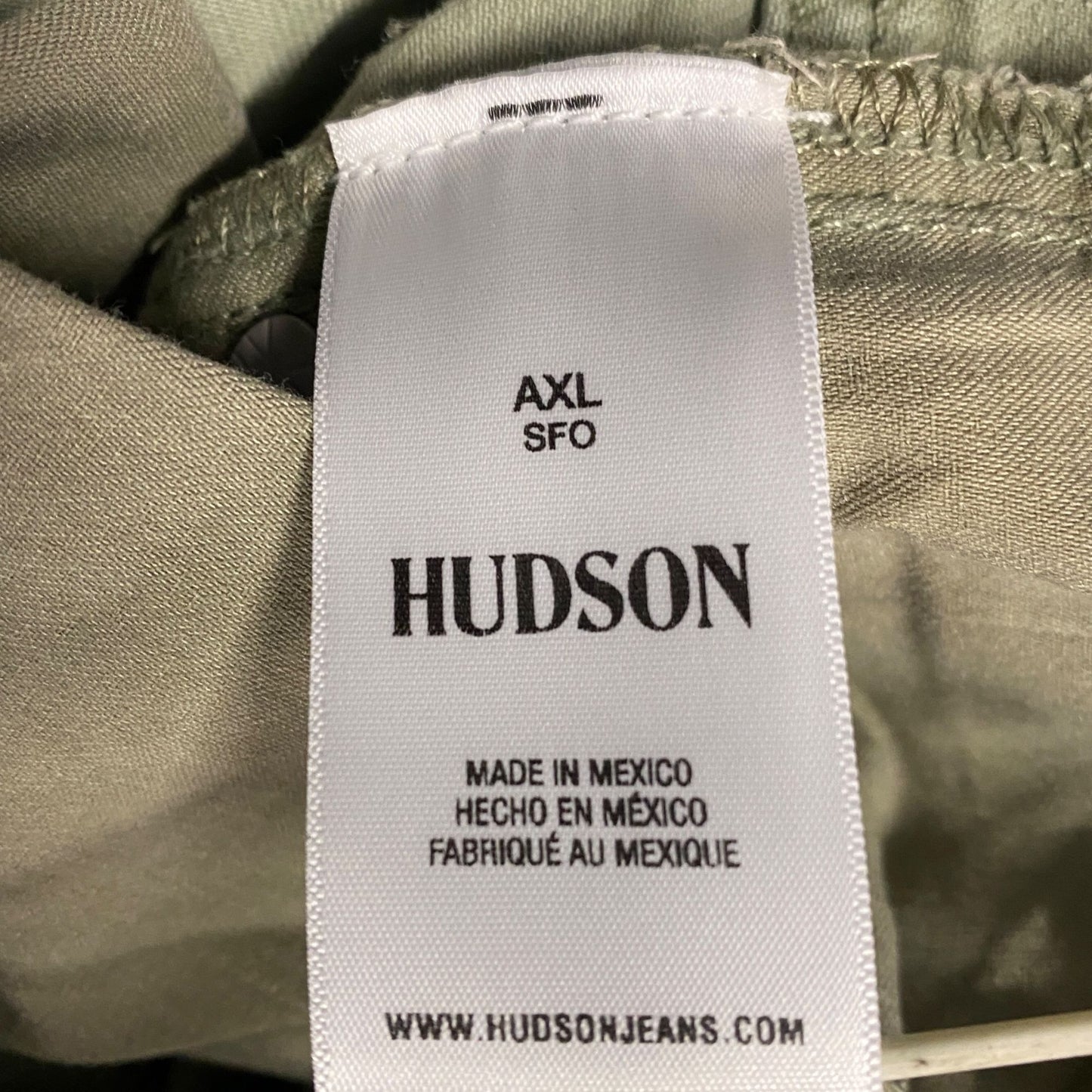 NWT Hudson Mens 28 Axl Slim Jeans Light Green Sea Foam Comfort Stretch Denim