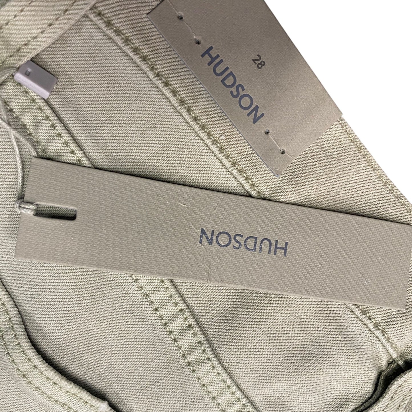 NWT Hudson Mens 28 Axl Slim Jeans Light Green Sea Foam Comfort Stretch Denim