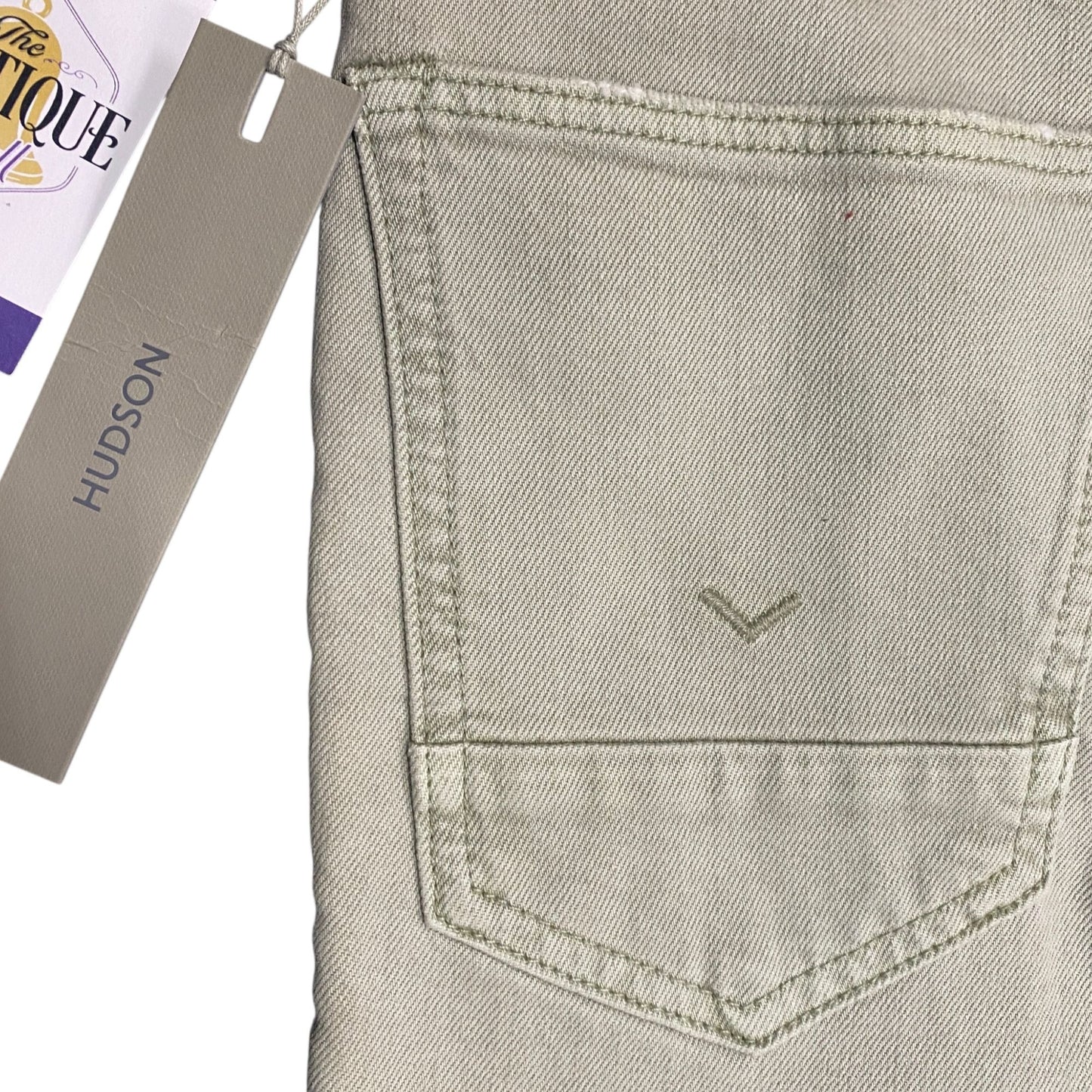 NWT Hudson Mens 28 Axl Slim Jeans Light Green Sea Foam Comfort Stretch Denim