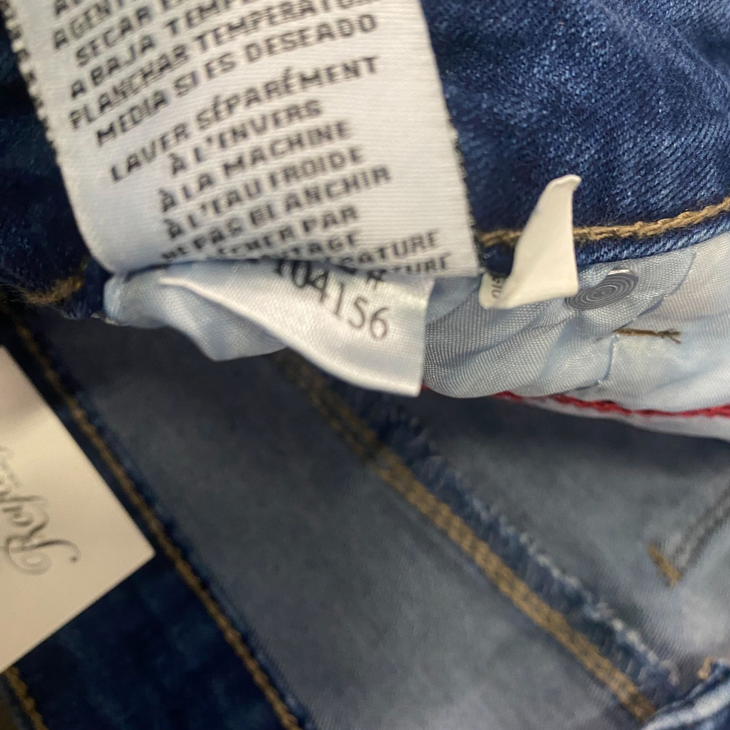 NWT Royalty Fashion Capri Jeans Distressed Blue Denim Mid Rise 22W Casual Basics