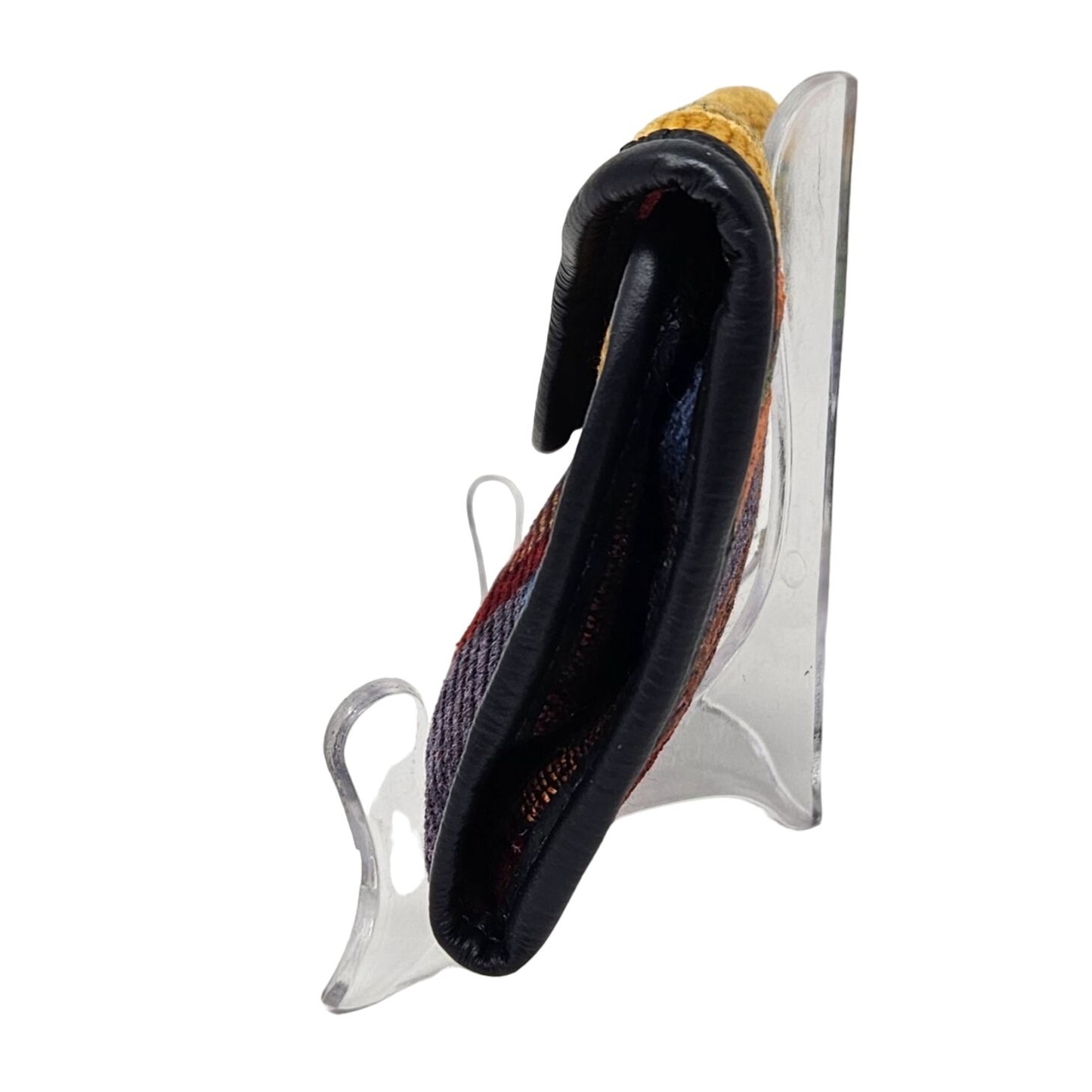 Vintage 90s Erda of Maine Trifold Clutch Wallet Boho Tapestry Festival Art Wear