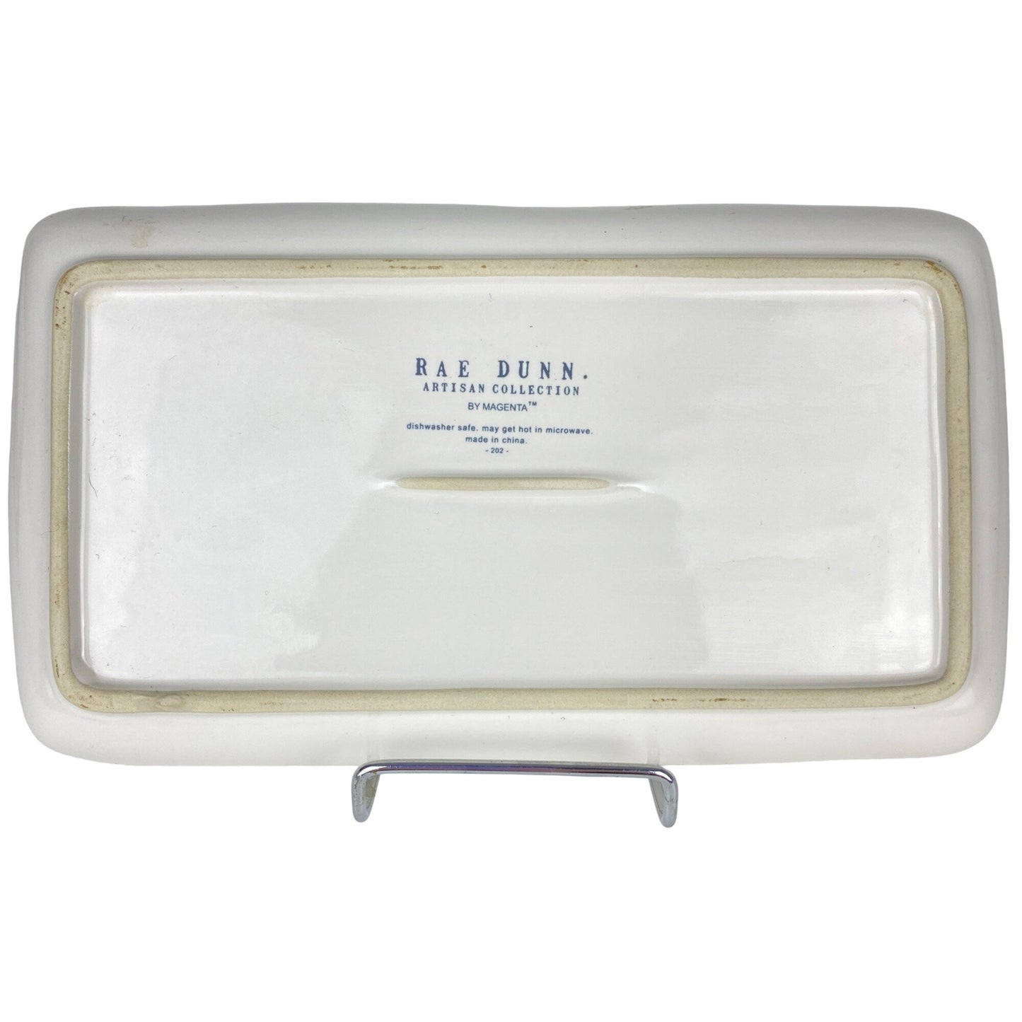 Rae Dunn Artisan Collection "Hello" Ceramic Rectangular Tray 10" X 5" White