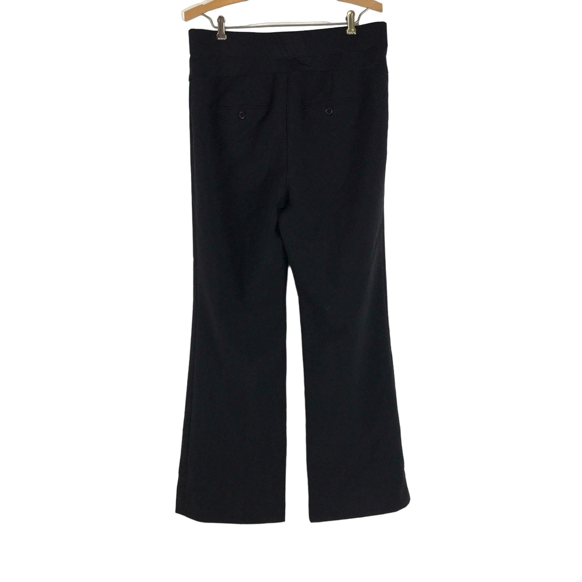 Duo Maternity S Black Stretch Pull On Work Pants Straight Leg Pockets