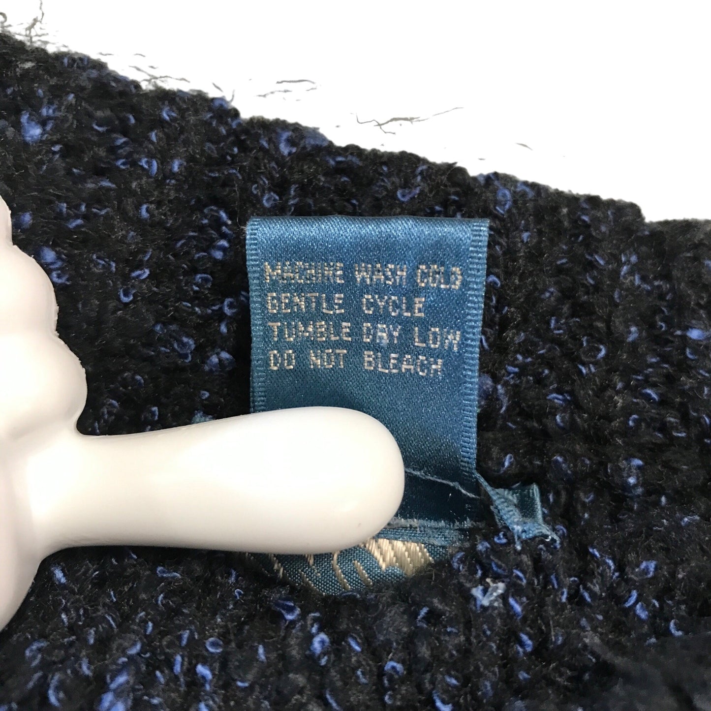 Mens Vtg Pullover Sweater Index 80s Chunky Knit Gray Abstract Oversized Medium