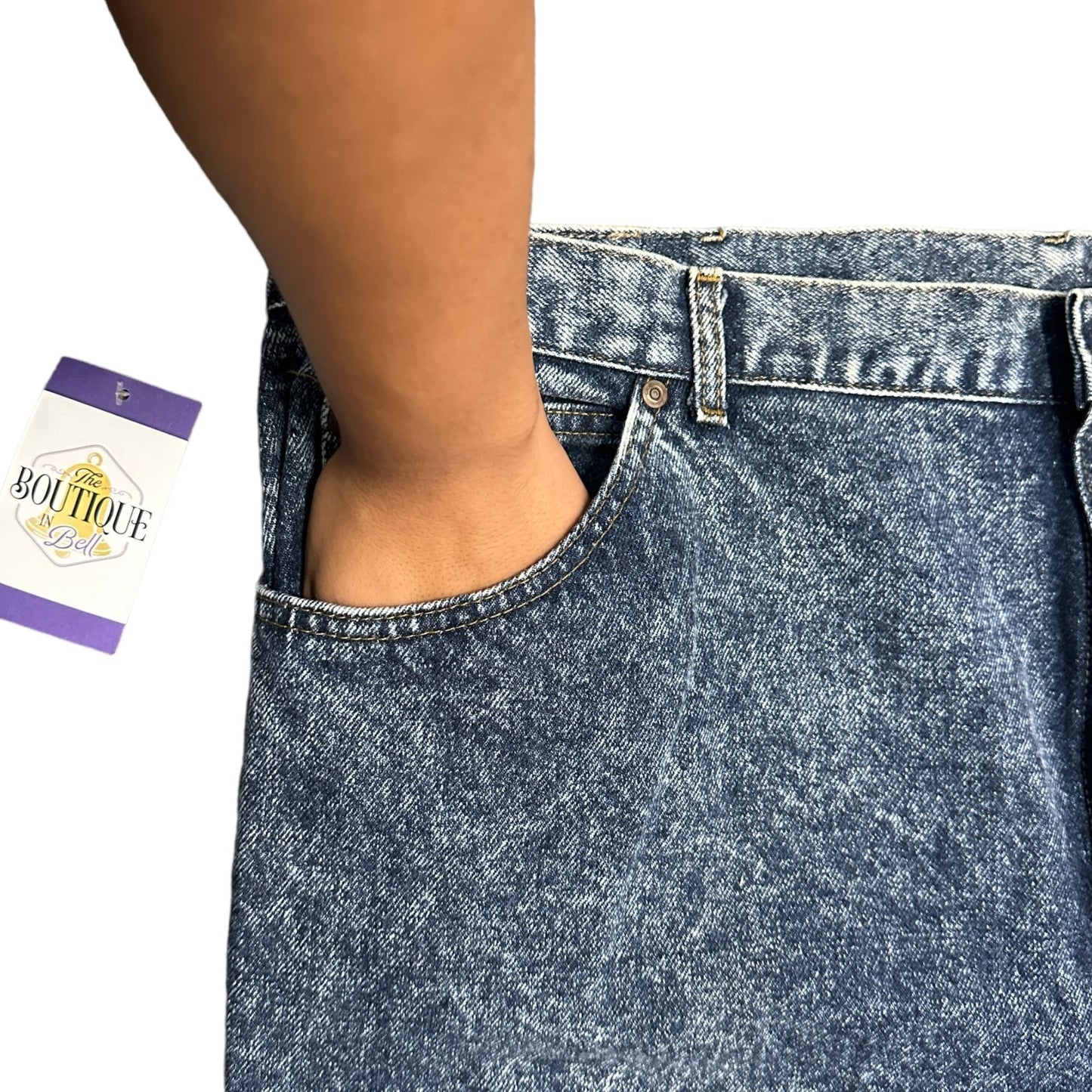 Vtg Lee Acid Wash Jeans 44x30 United Garment Workers USA NWT Y2K Grunge Normcore